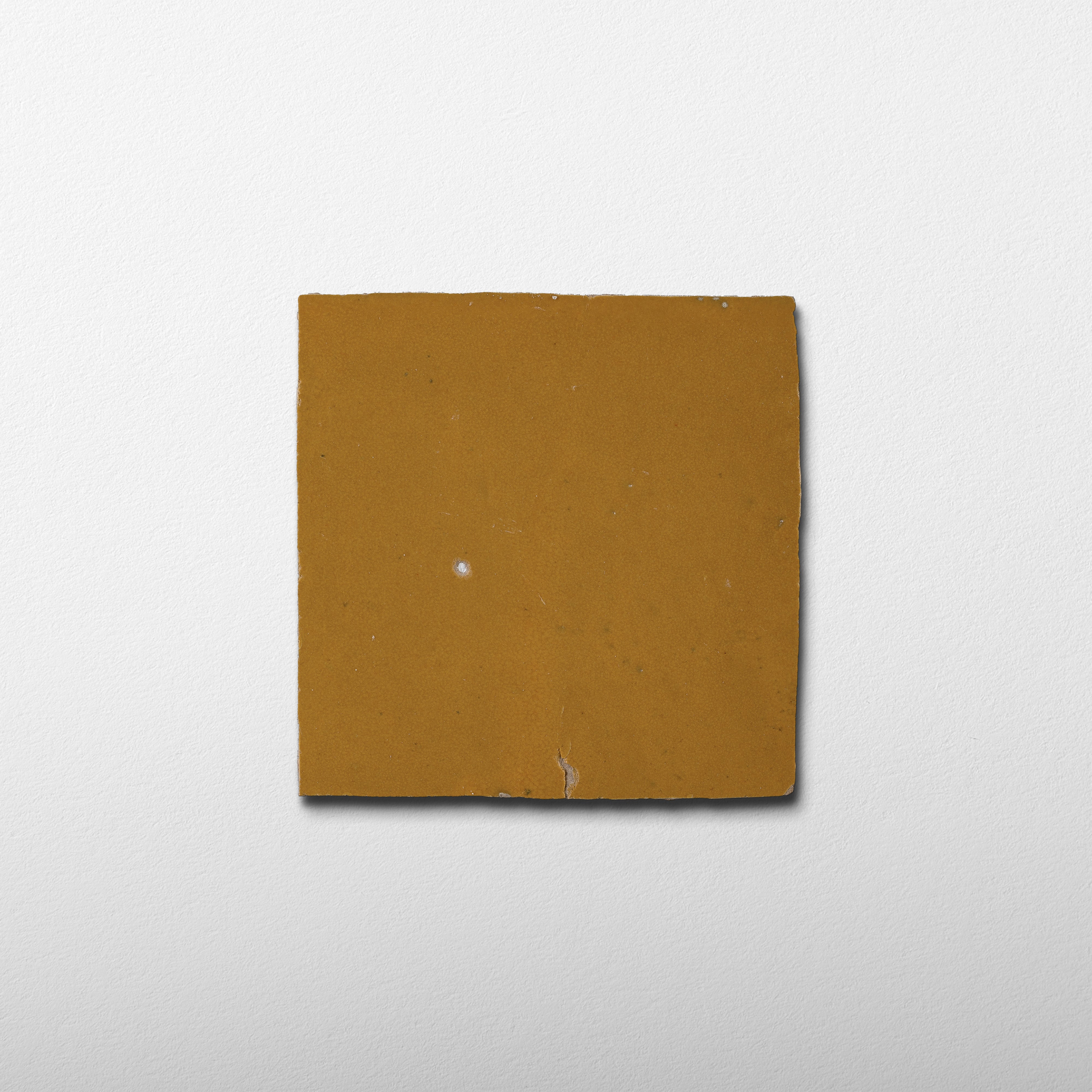 Handmade Moroccan Zellige 4x4 Dijon Yellow Terracotta Tile