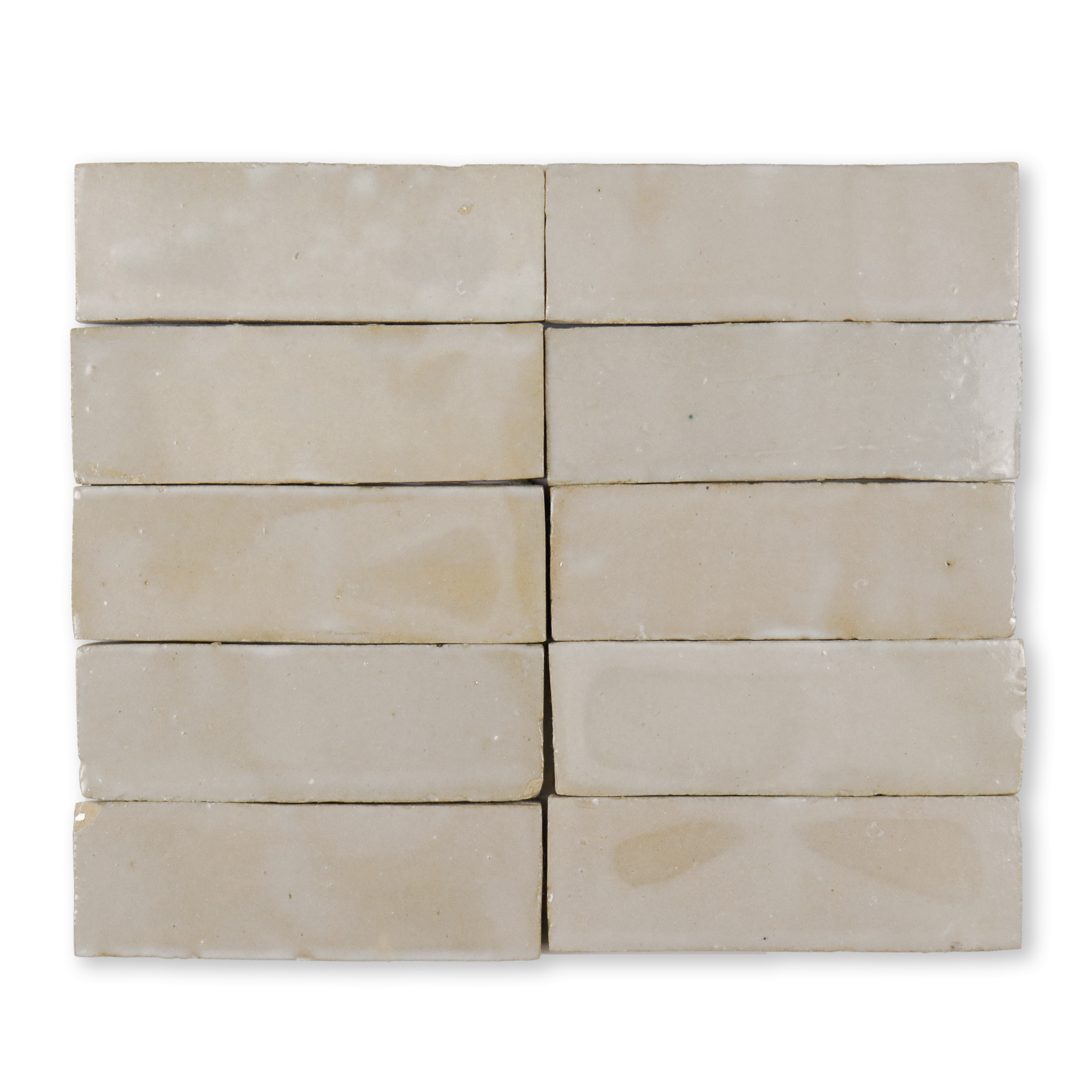 Moroccan Zellige 2x6 Ecru White Terracotta Tile