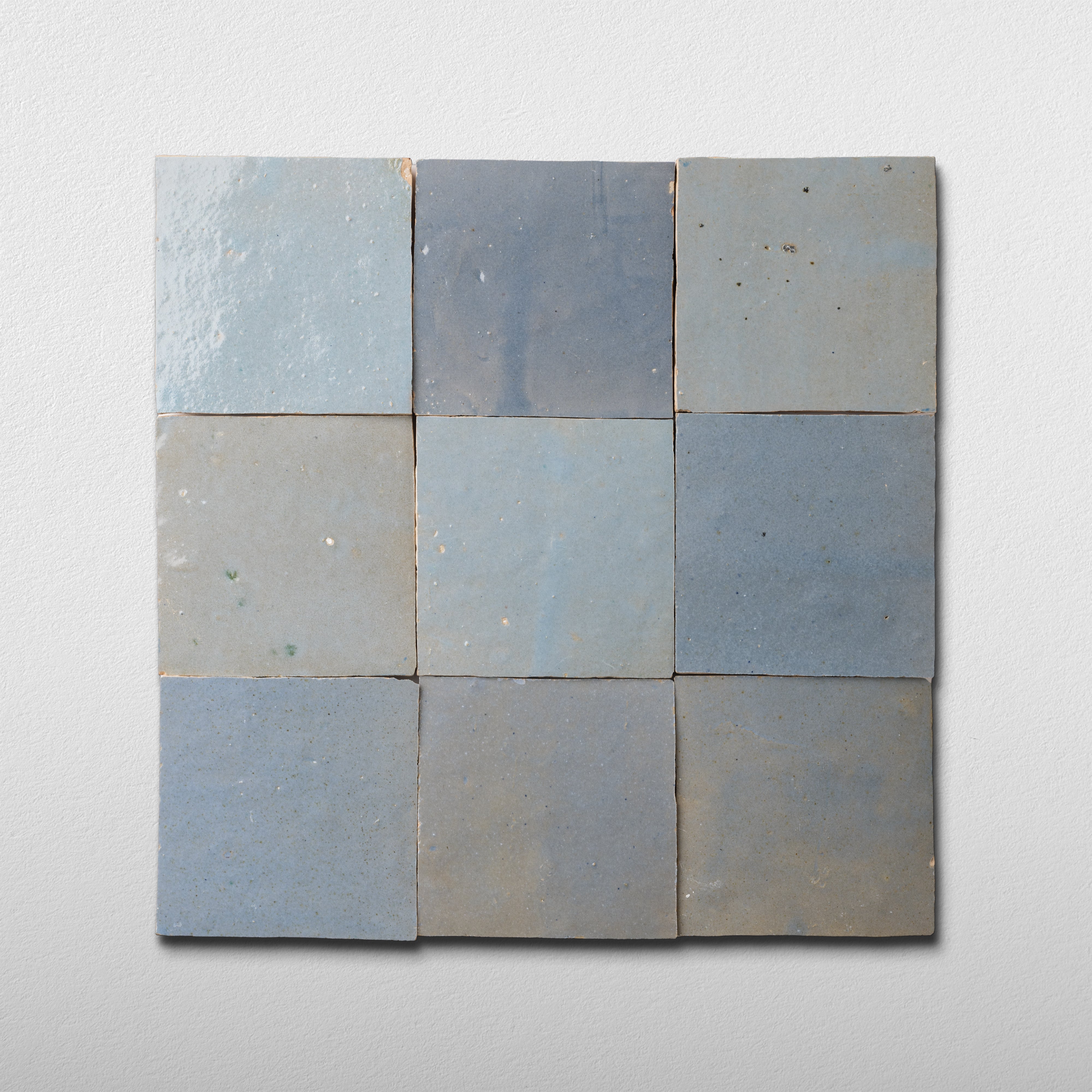 STELE EU39サイズ(24cm)モカシン グレー Grey Zellige Tile 4x4 - Cemento Collection