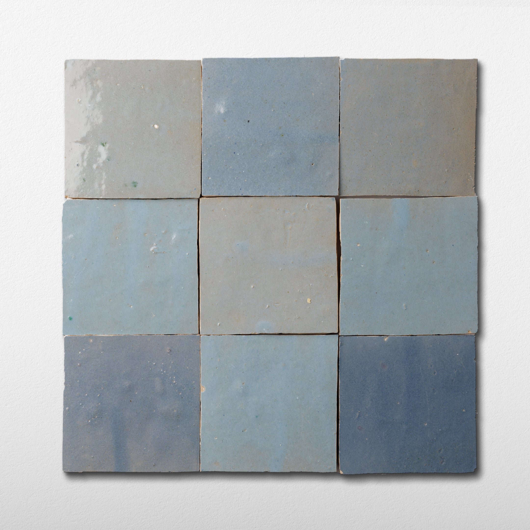 Handmade Moroccan Zellige 4x4 Pewter Grey Terracotta Tile