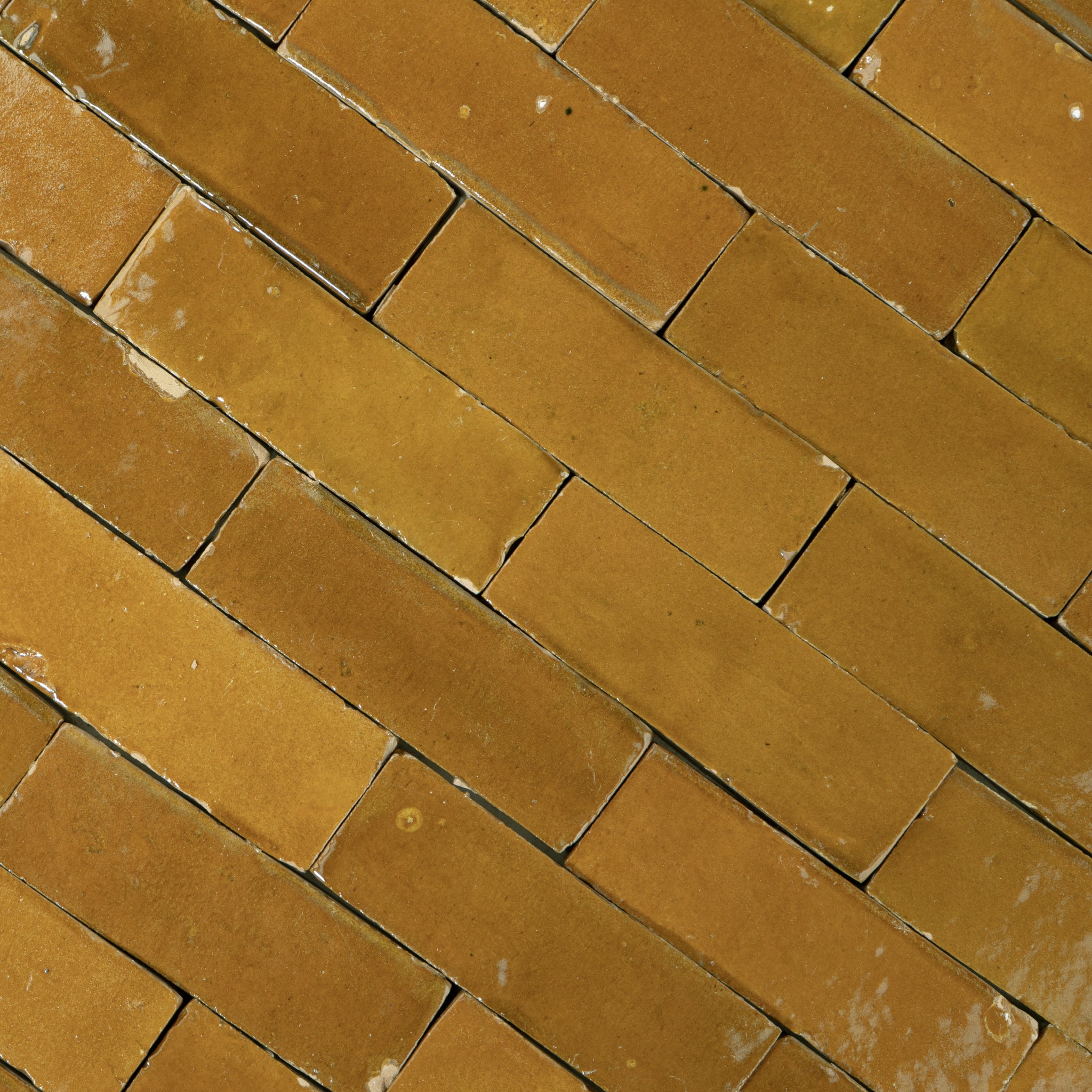 Handmade Moroccan Zellige 2x6 Cognac Brown Terracotta Tile