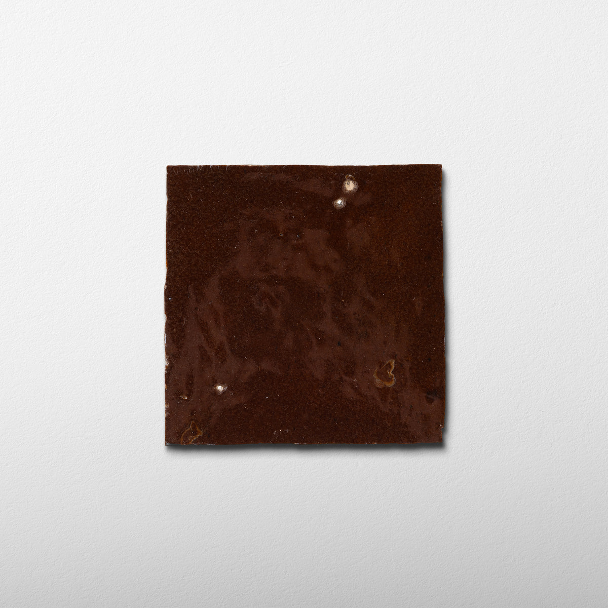 Handmade Moroccan Zellige 4x4 Chocolate Brown Terracotta Tile
