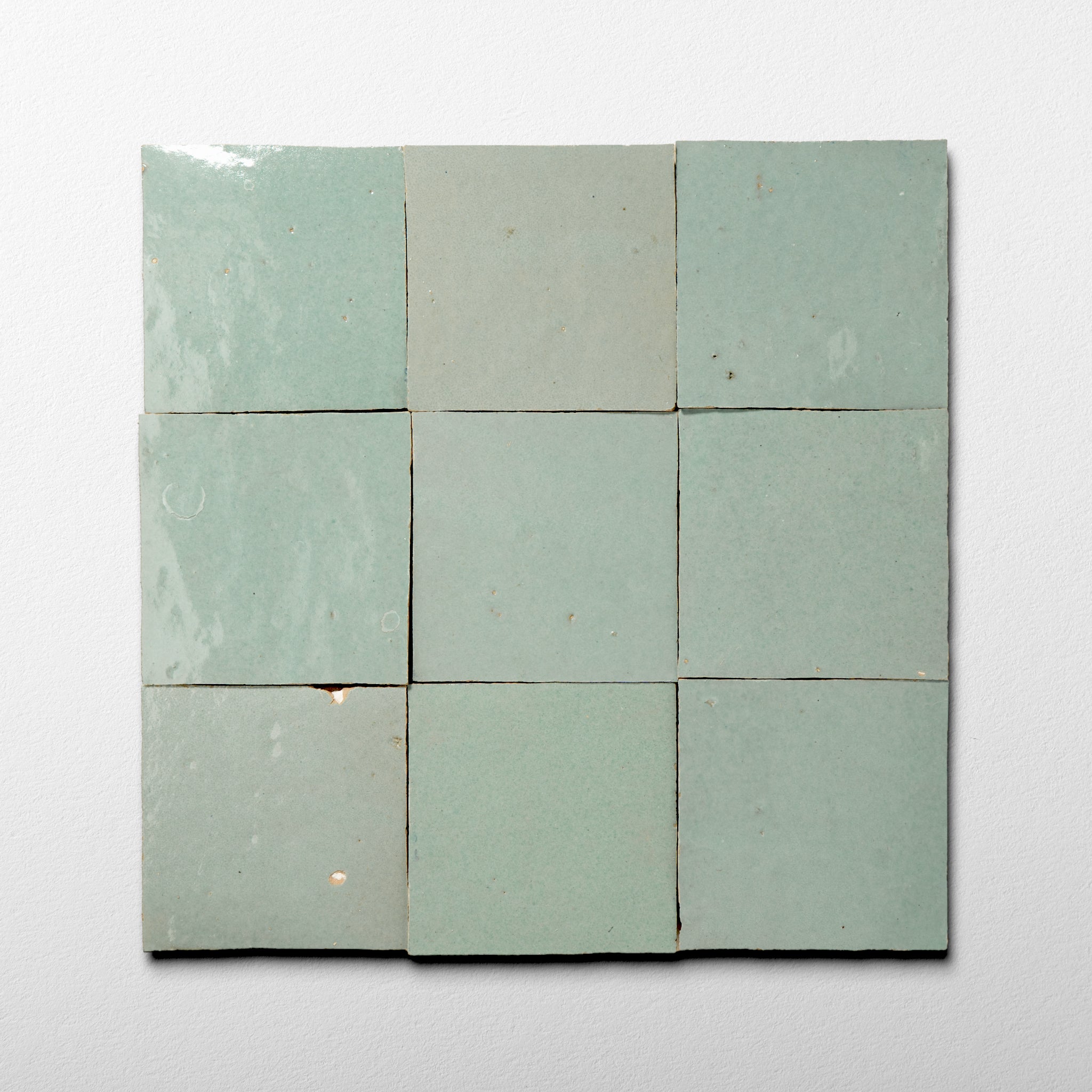 Handmade Moroccan Zellige 4x4 Celery Green Terracotta Tile