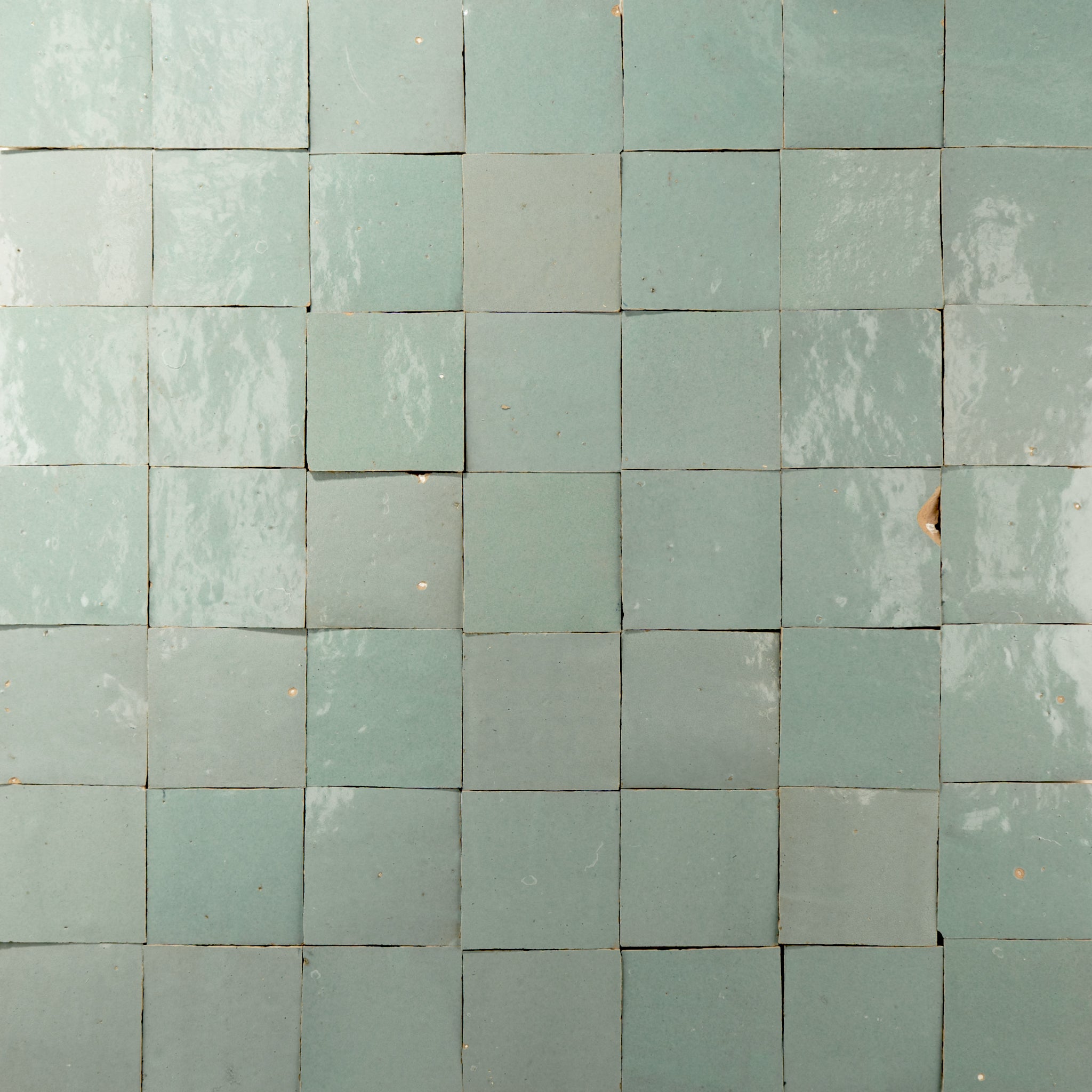 Handmade Moroccan Zellige 4x4 Celery Green Terracotta Tile