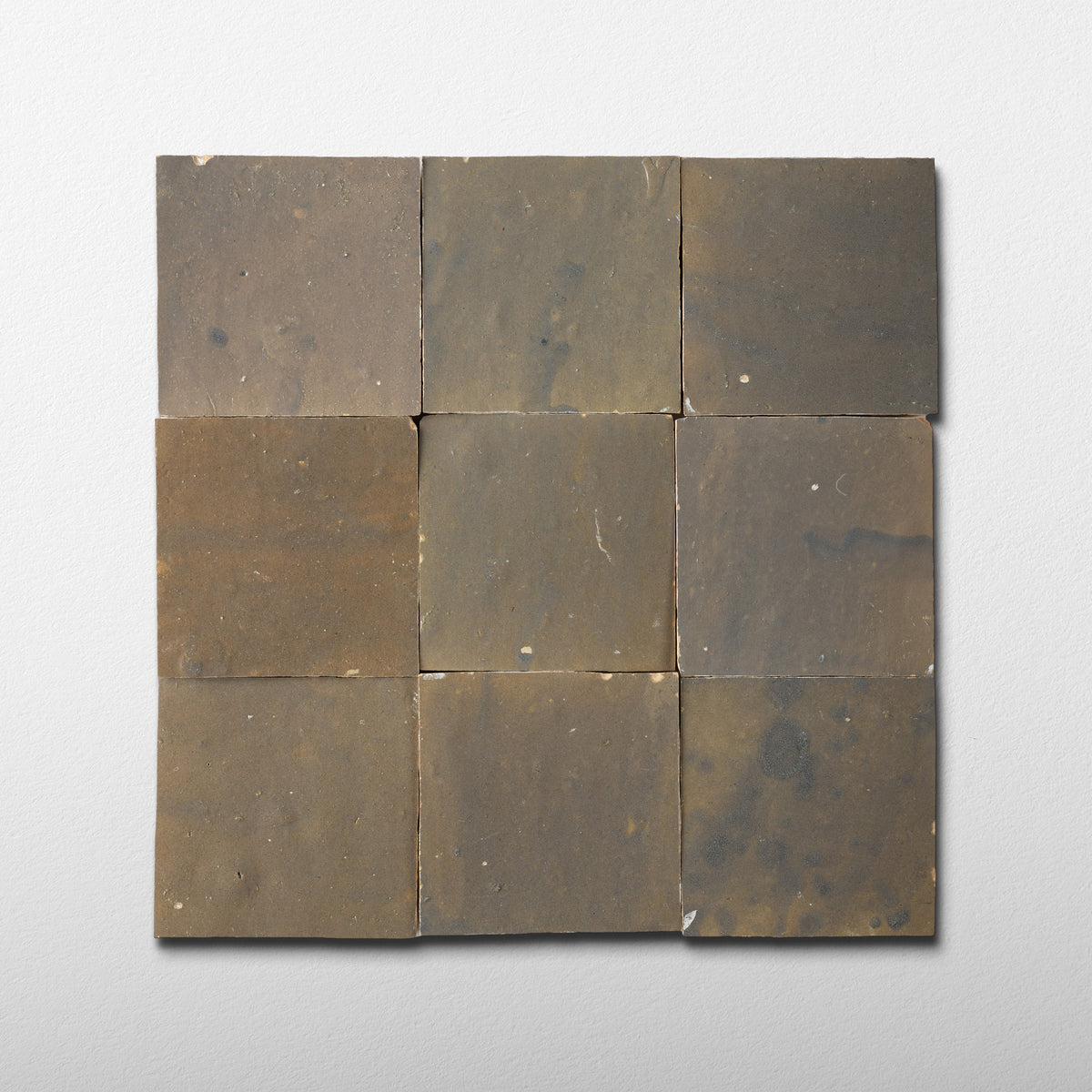 Handmade Moroccan Zellige 4x4 Muddy River Terracotta Tile