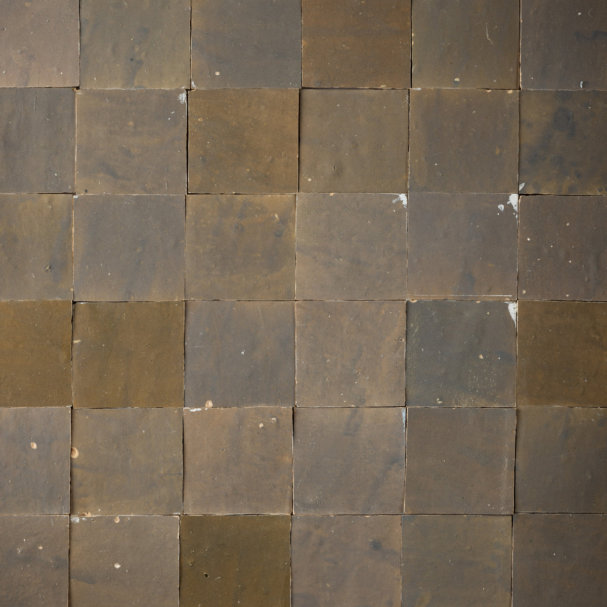 Handmade Moroccan Zellige 4x4 Muddy River Terracotta Tile