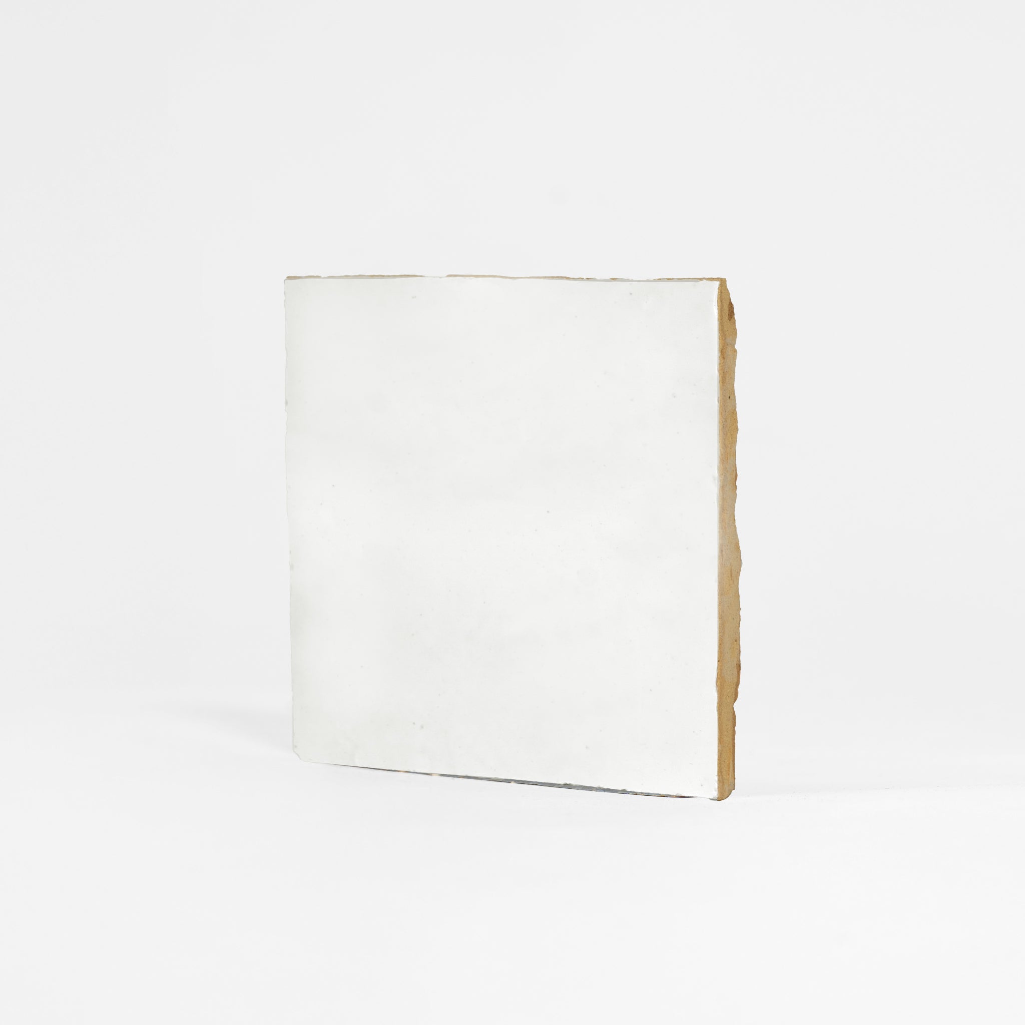 Handmade Moroccan Zellige 4x4 Snow White Terracotta Tile | Cemento