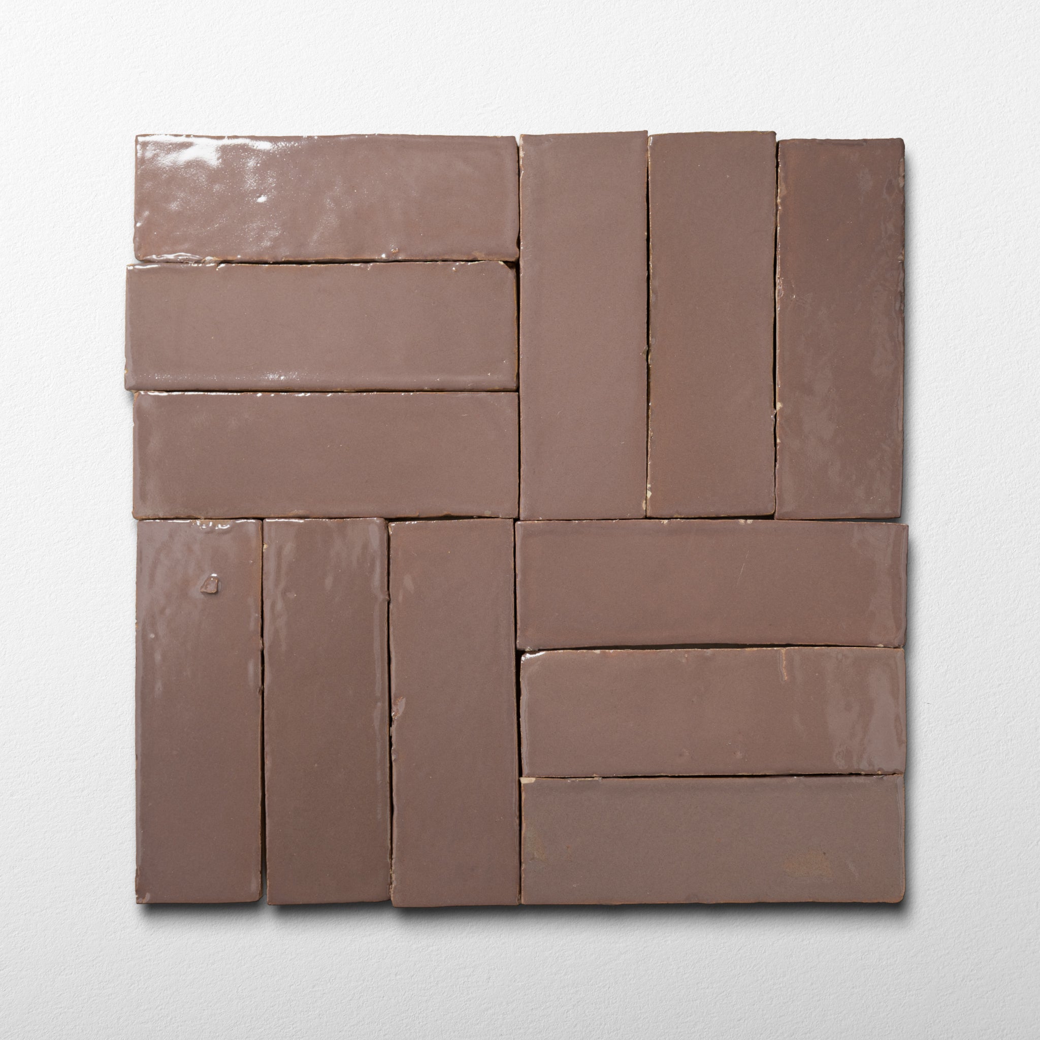 youteizan　マテリアルMaterial Handmade Moroccan Zellige 2x6 Latte Terracotta Tile | Cemento