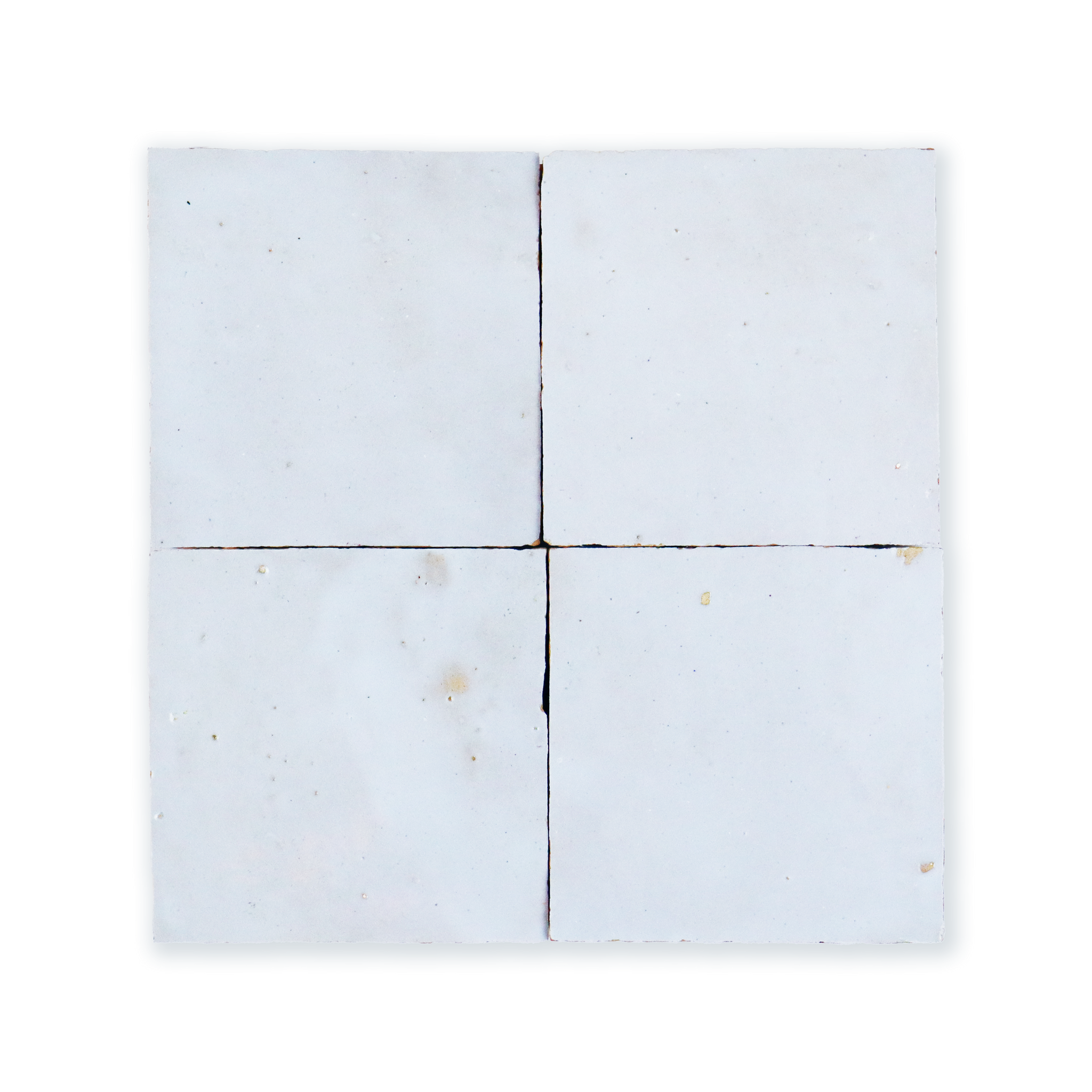 Handmade Moroccan Zellige 4x4 Pastel Blue Terracotta Tile