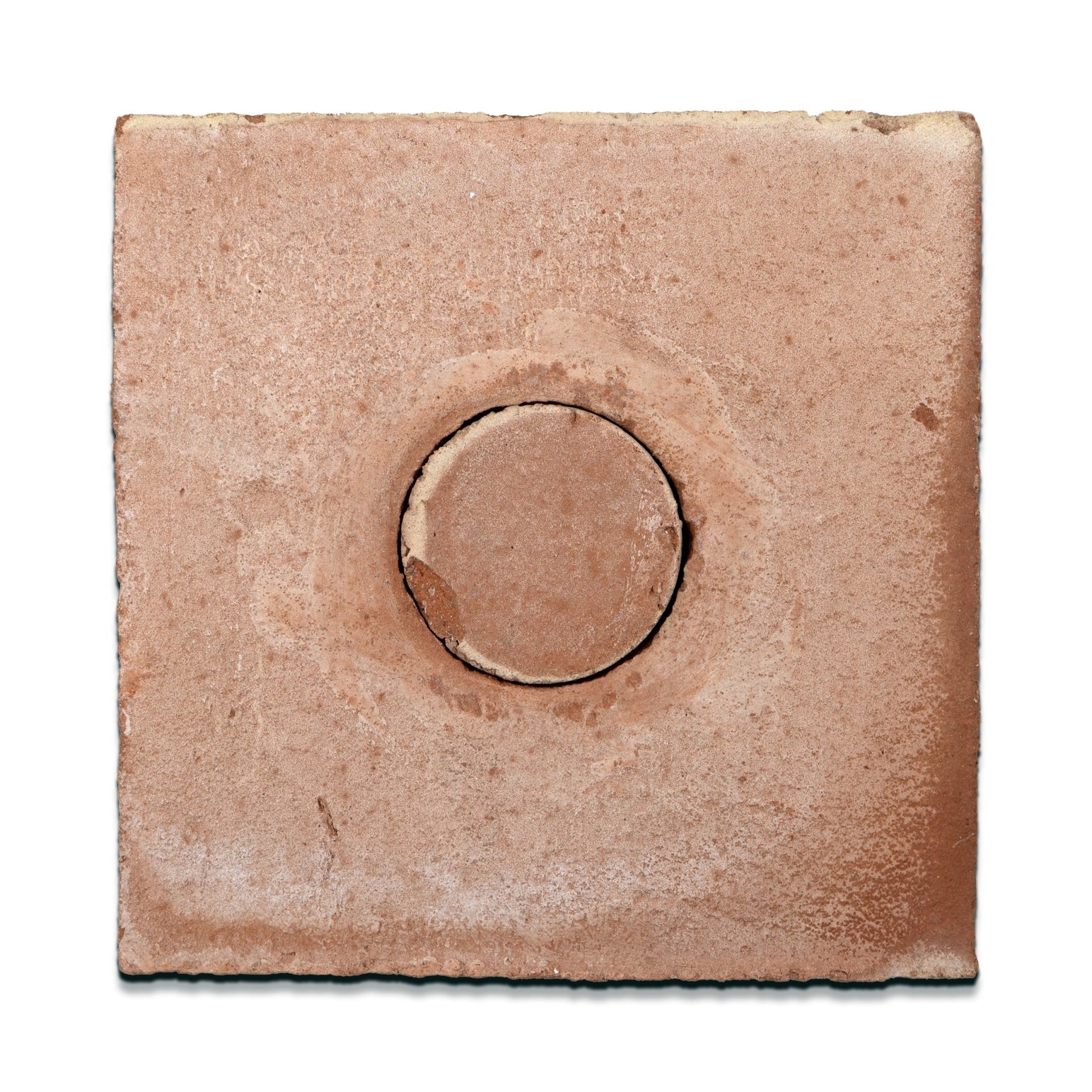 8x8 Square and Circle Apricot Terracotta Tile - Cemento Collection