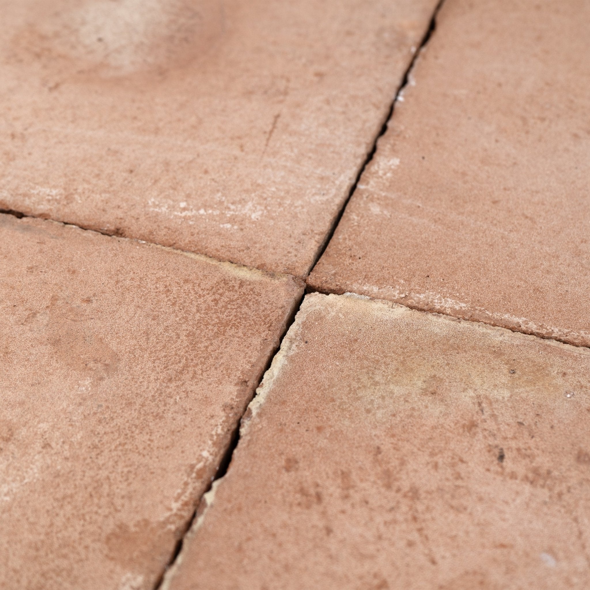 8x8 Square Apricot Terracotta Tile - Cemento Collection
