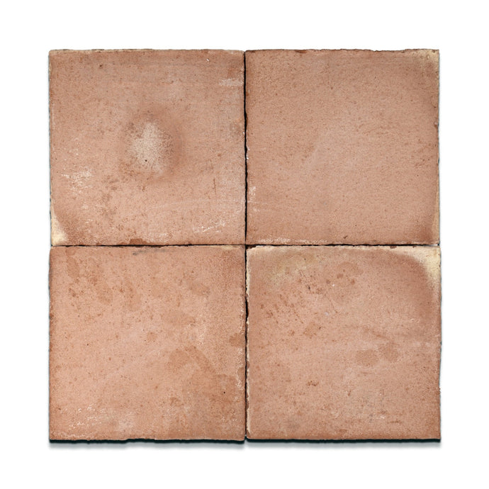 8x8 Square Apricot Terracotta Tile - Cemento Collection