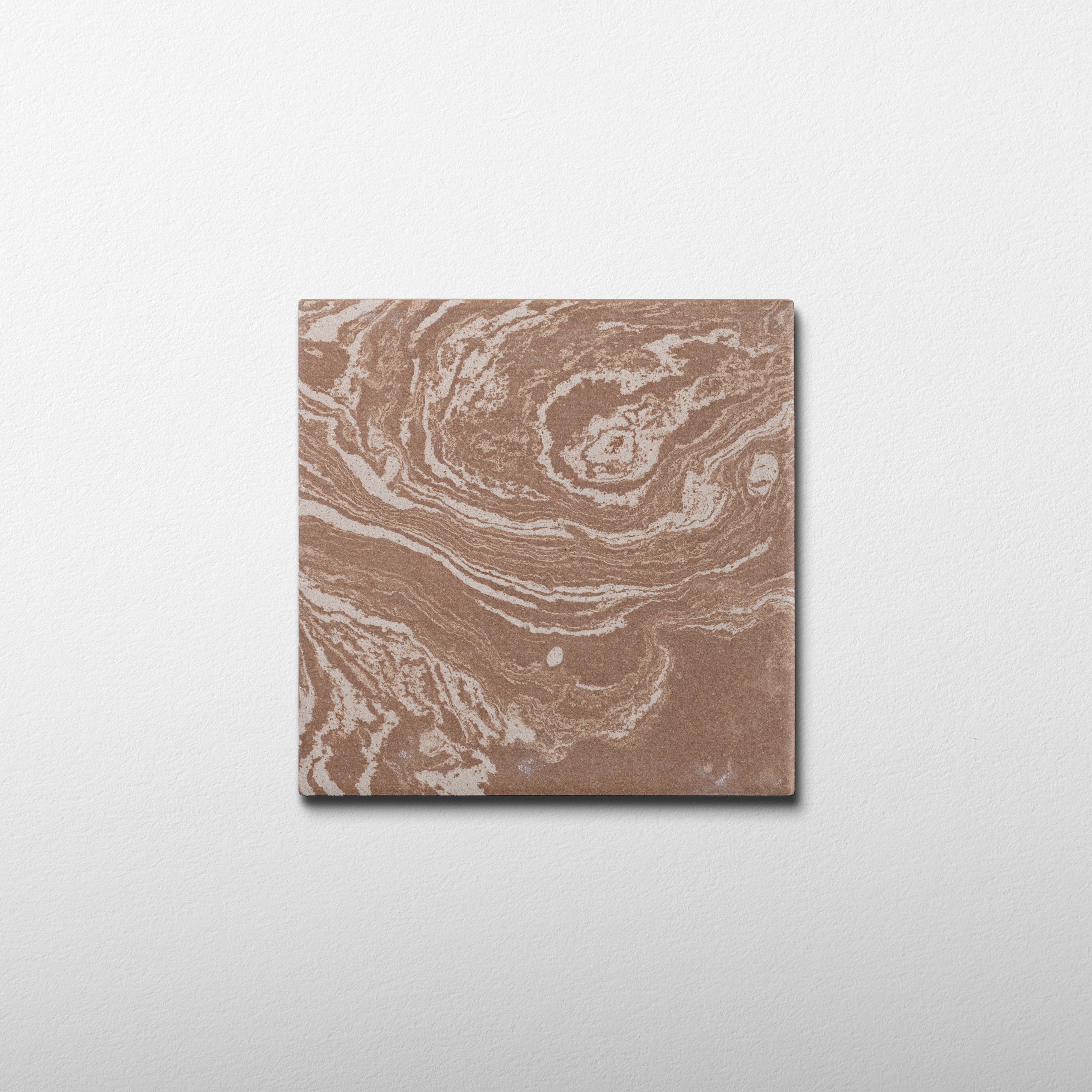 Ebru Canyon Clay 8x8 Full Body Porcelain Tile square tile kitchen and wall tile