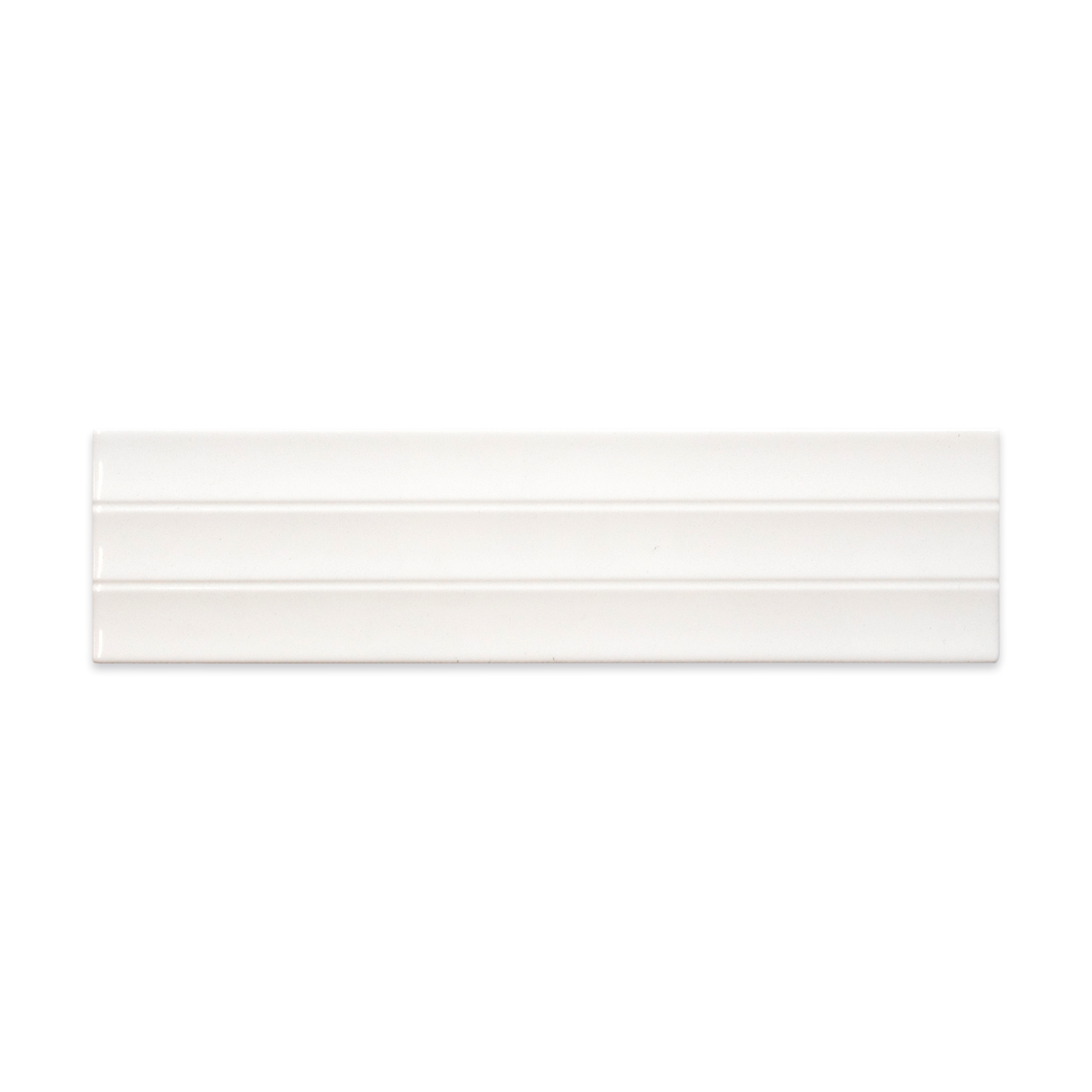 Abaque Daisy White Flat 3x12 Subway Tile