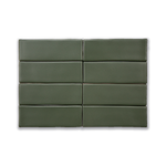 Extruded Handmade 2x6 Musgo Green Matte Subway Tile