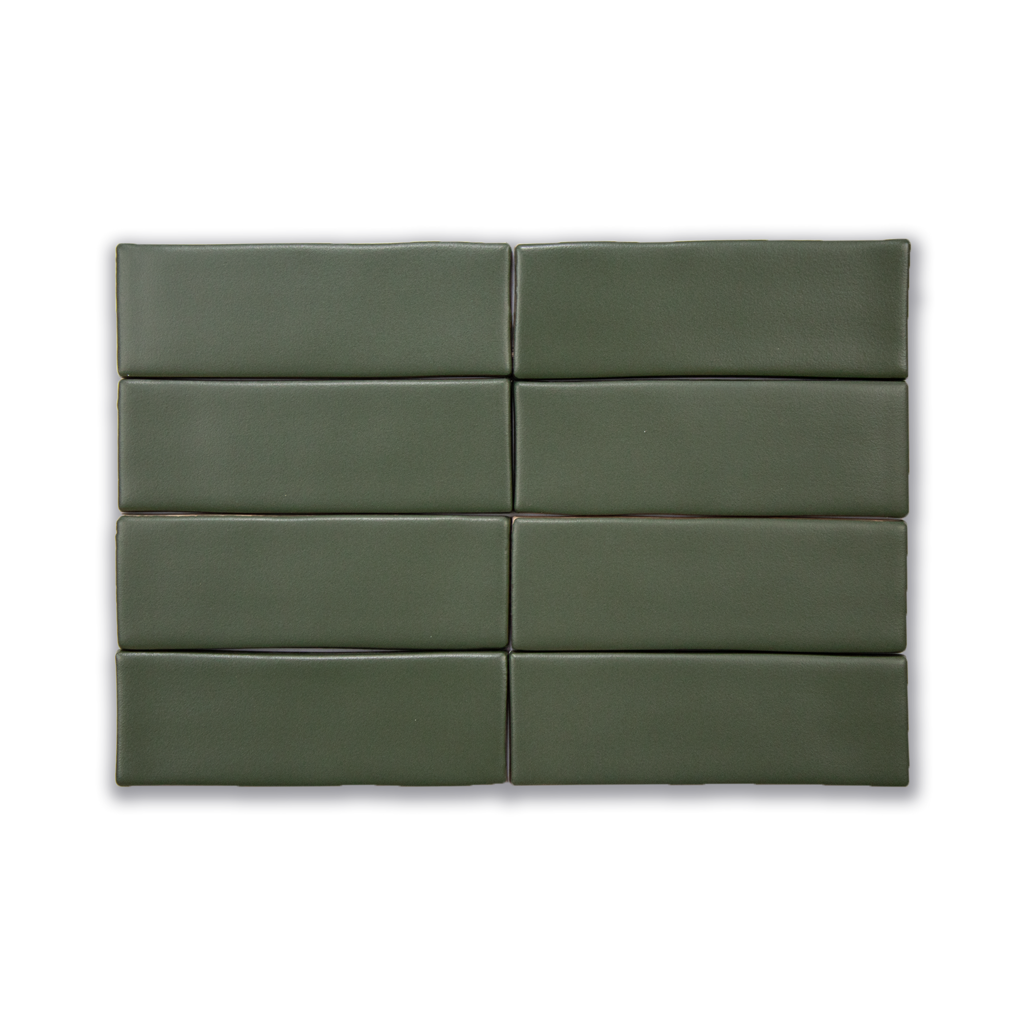 Extruded Handmade 2x6 Musgo Green Matte Subway Tile