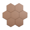 Trucco Hexagon Ash Brown 4.25x5 Full Body Porcelain Tile