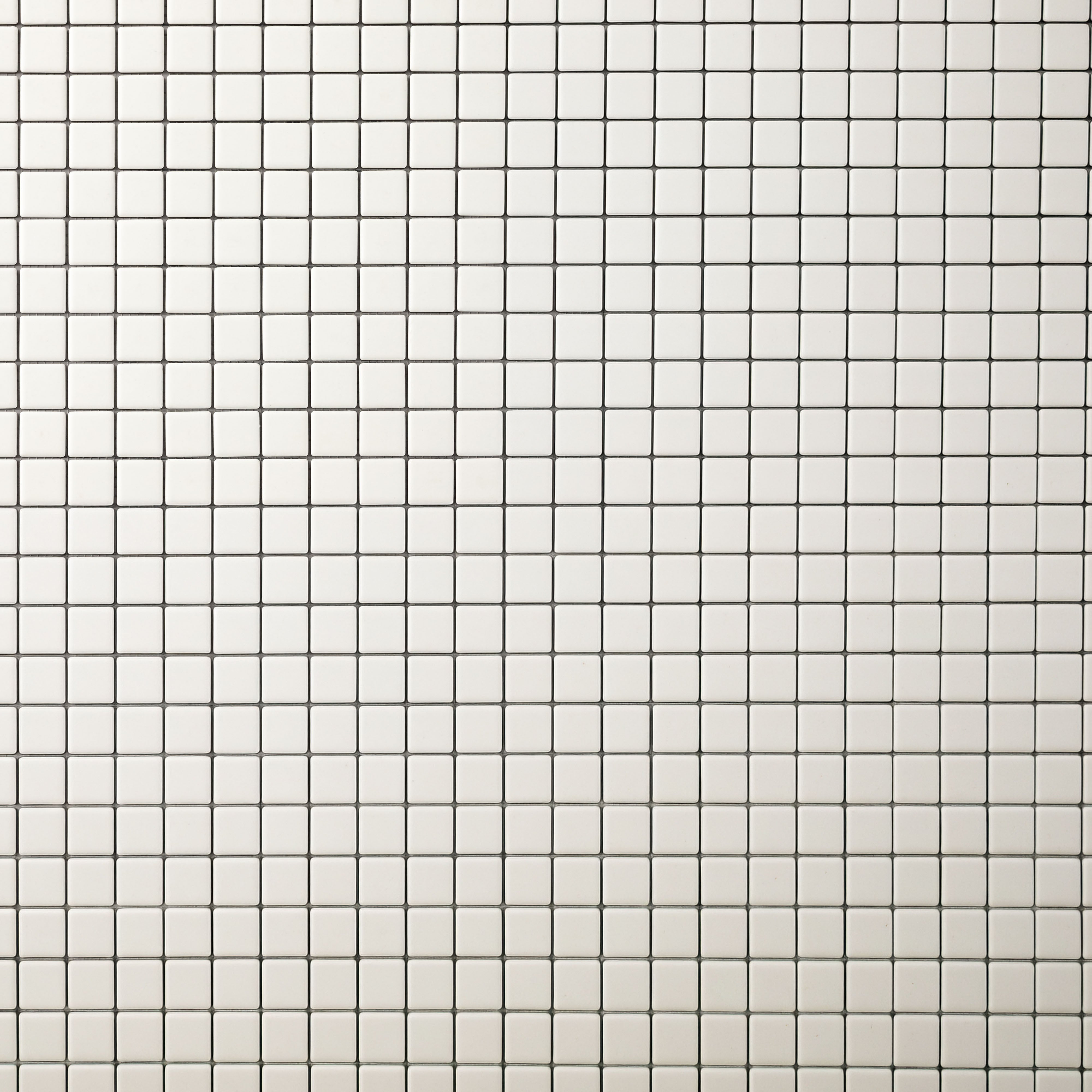 Chroma Grid | Limewash White 1x1" Square Matte Mosaic Tile