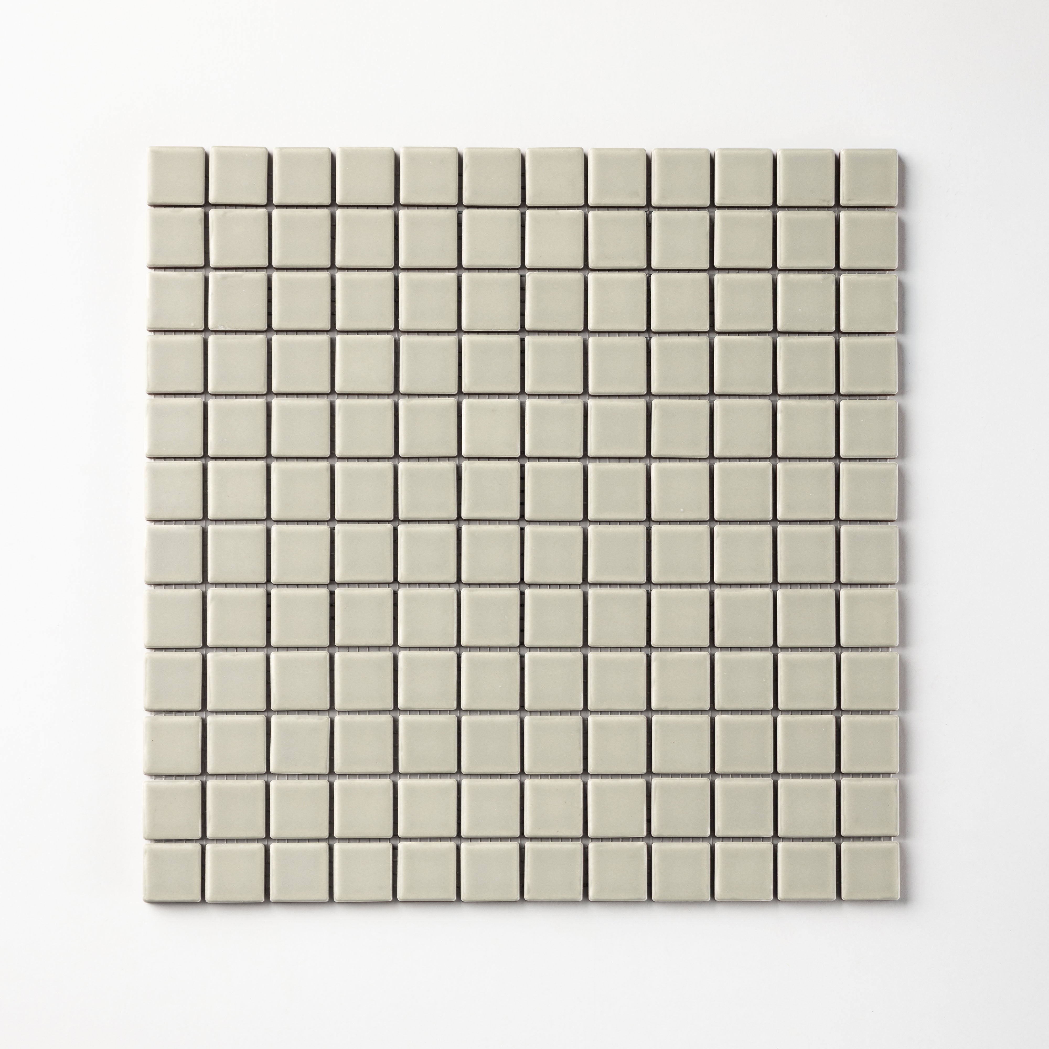Chroma Grid | Pistachio Cream 1x1" Square Matte Mosaic Tile