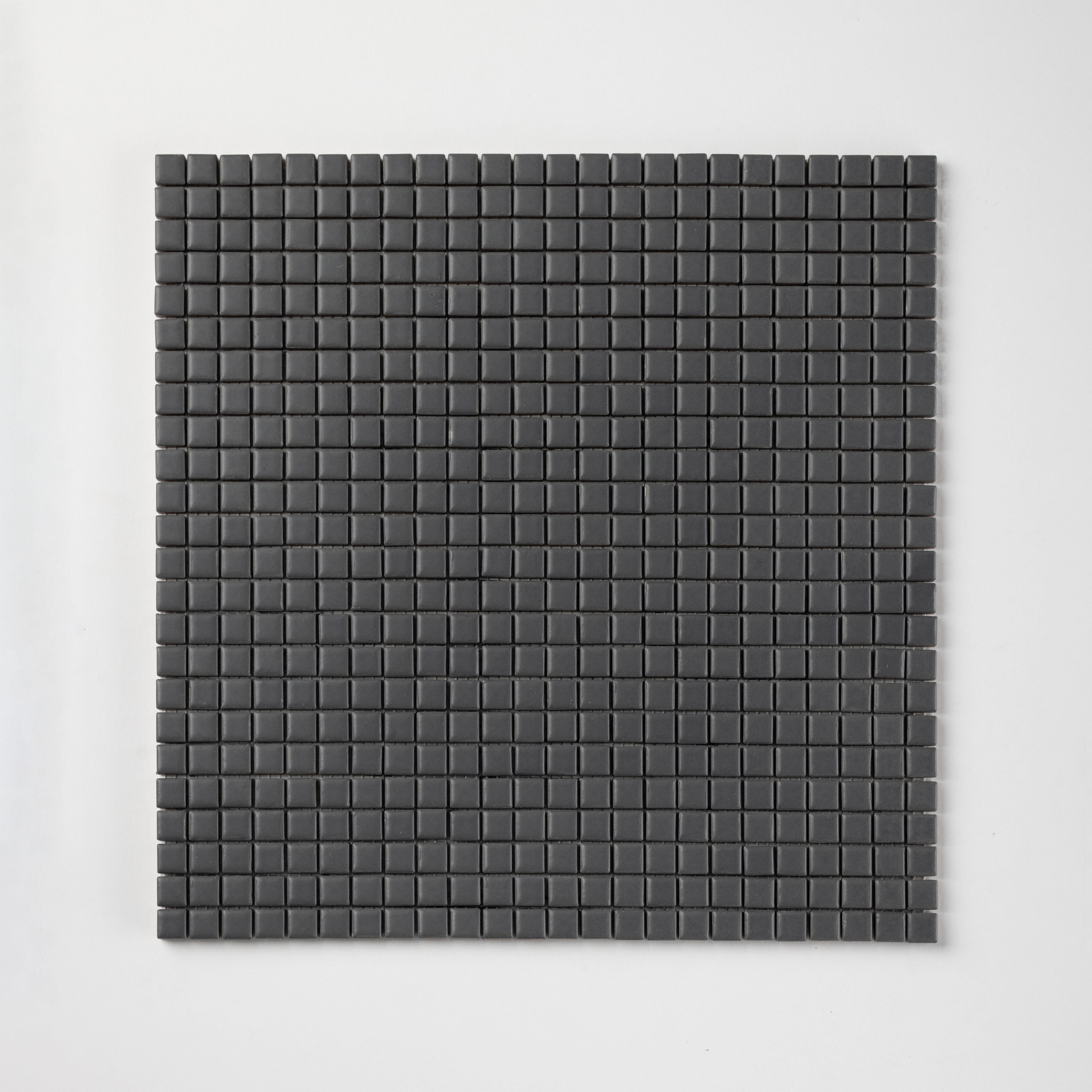 Chroma Pixel | Seared Gray 1/2x1/2" Square Matte Mosaic Tile