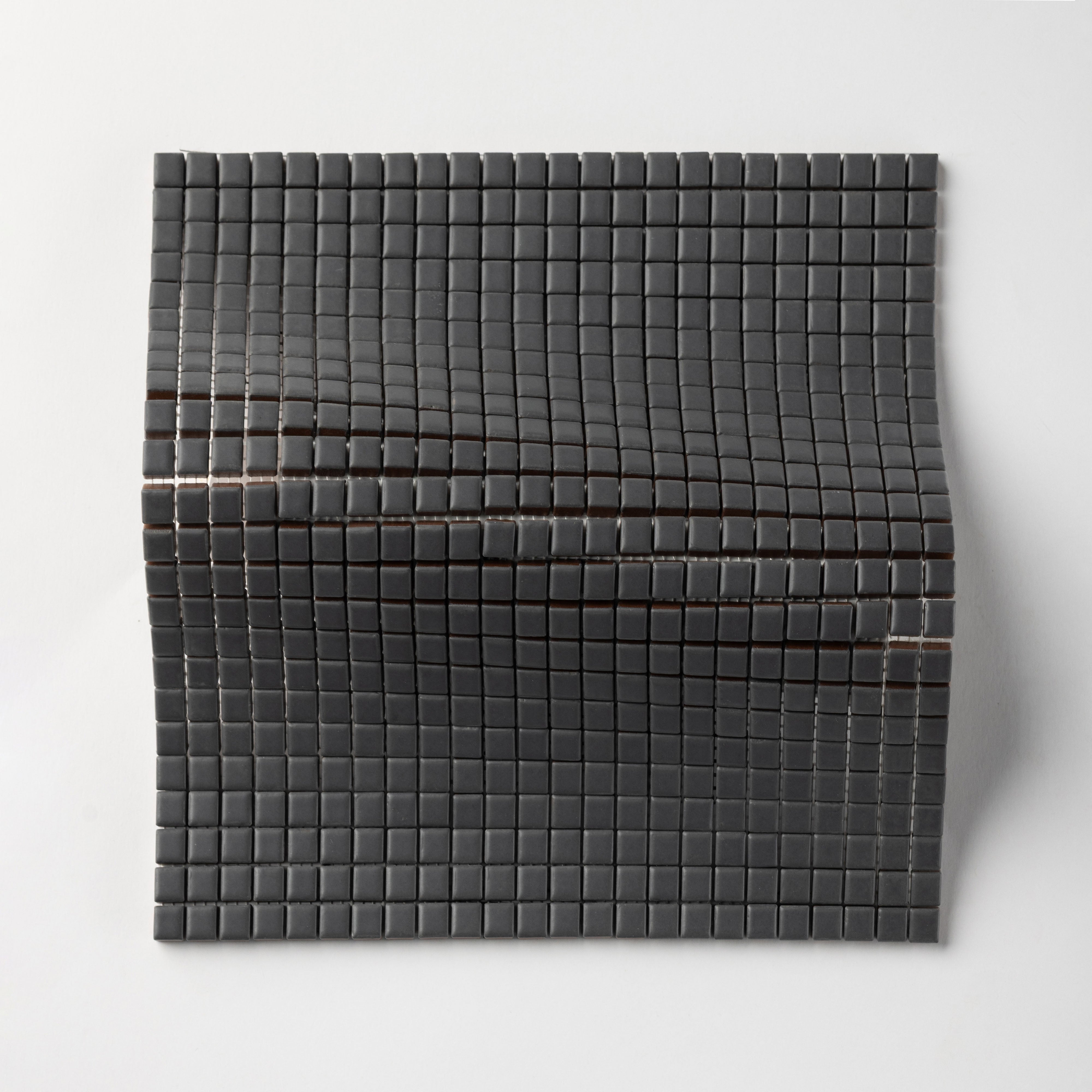 Chroma Pixel | Seared Gray 1/2x1/2" Square Matte Mosaic Tile