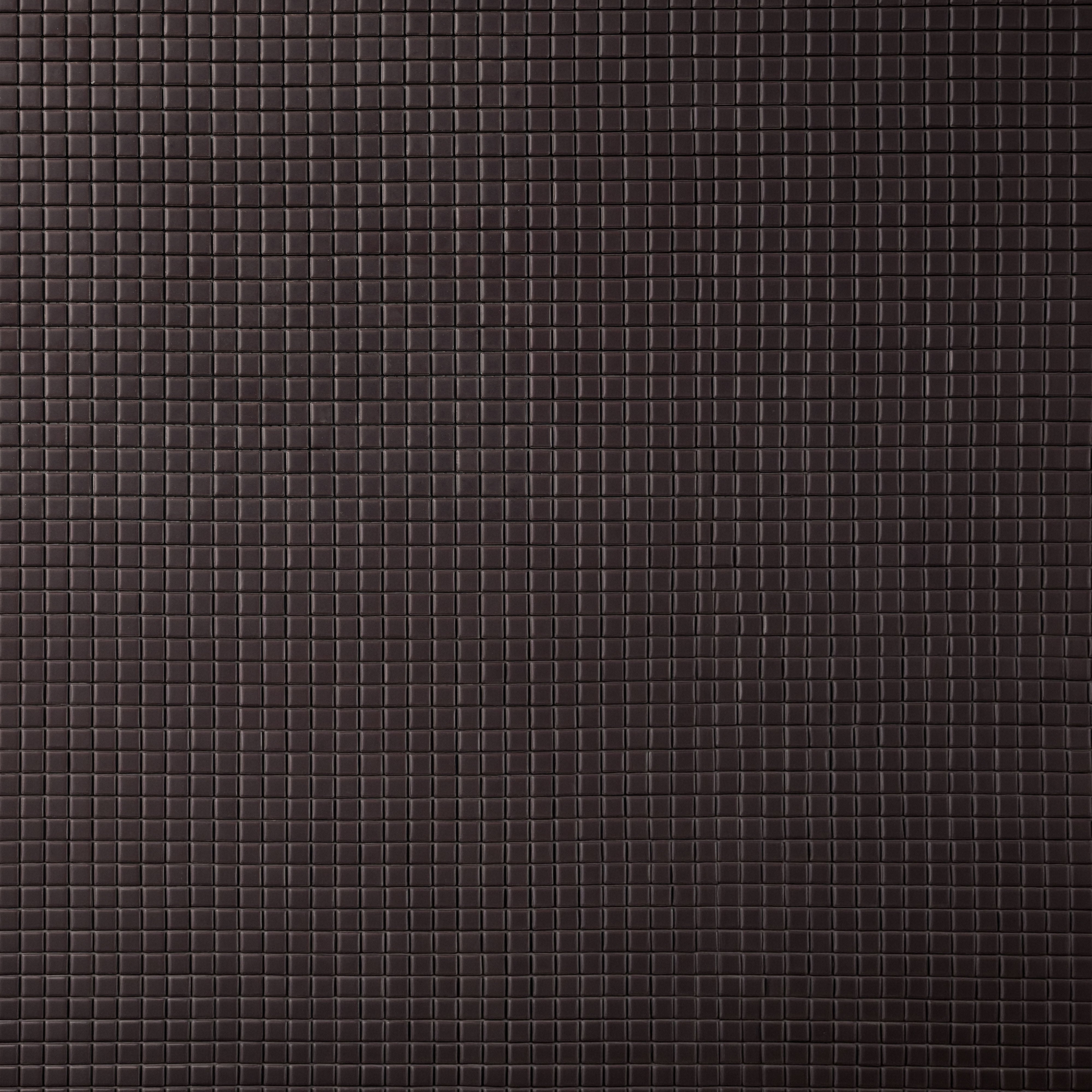 Chroma Grid | Mocha Brown 1x1" Square Matte Mosaic Tile
