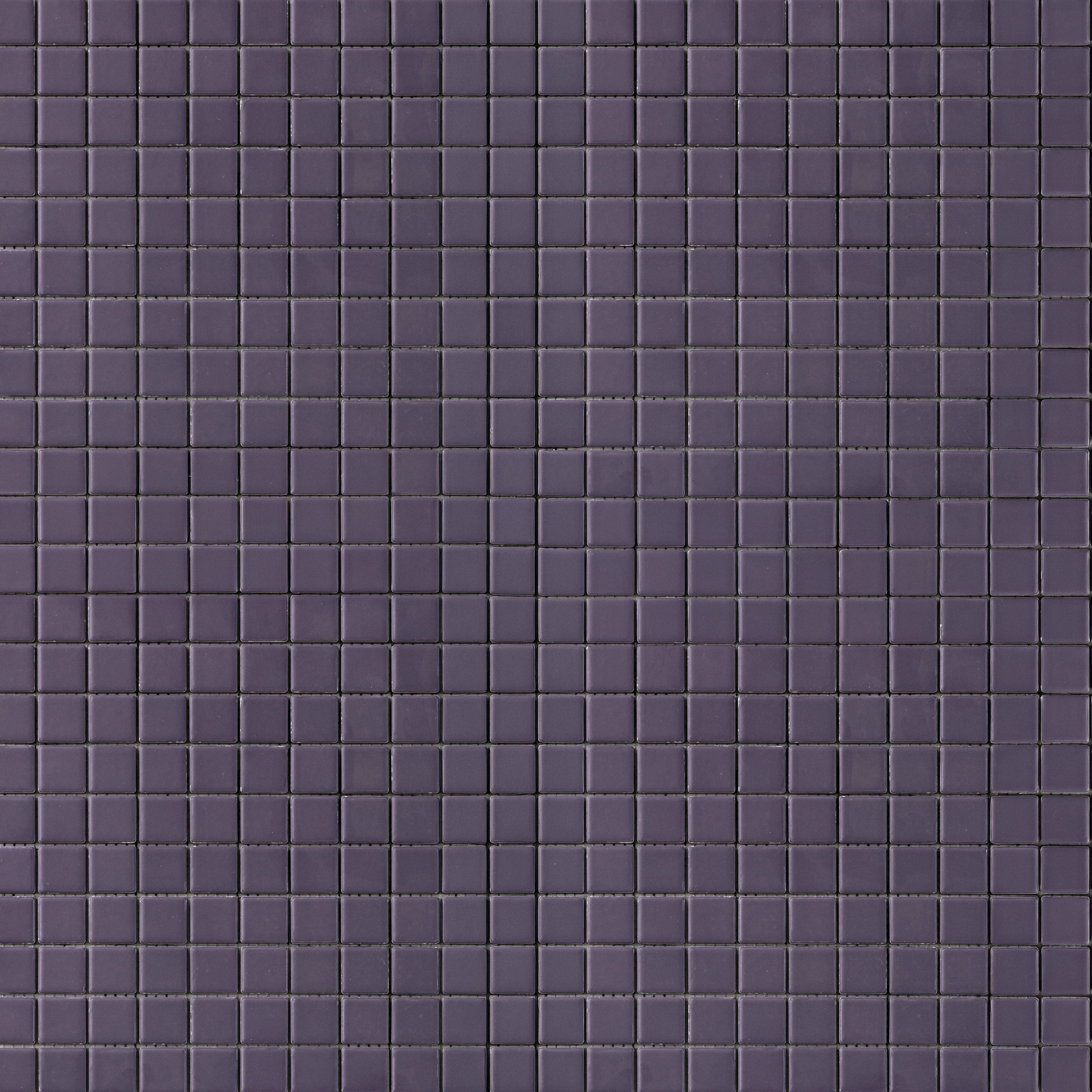 Chroma Grid | Purple Grape 1x1" Square Matte Mosaic Tile