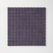 Chroma Grid | Purple Grape 1x1" Square Matte Mosaic Tile