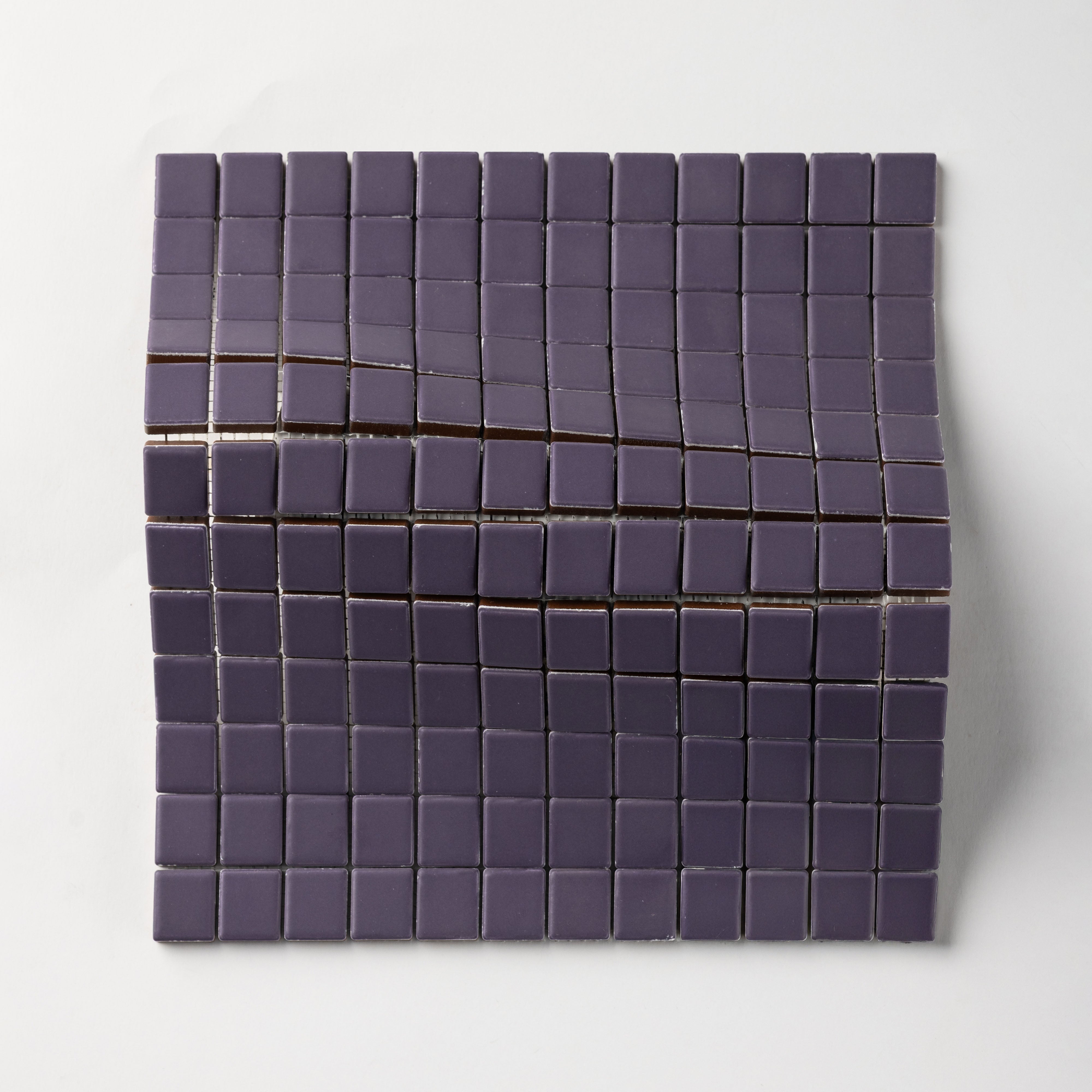 Chroma Grid | Purple Grape 1x1" Square Matte Mosaic Tile