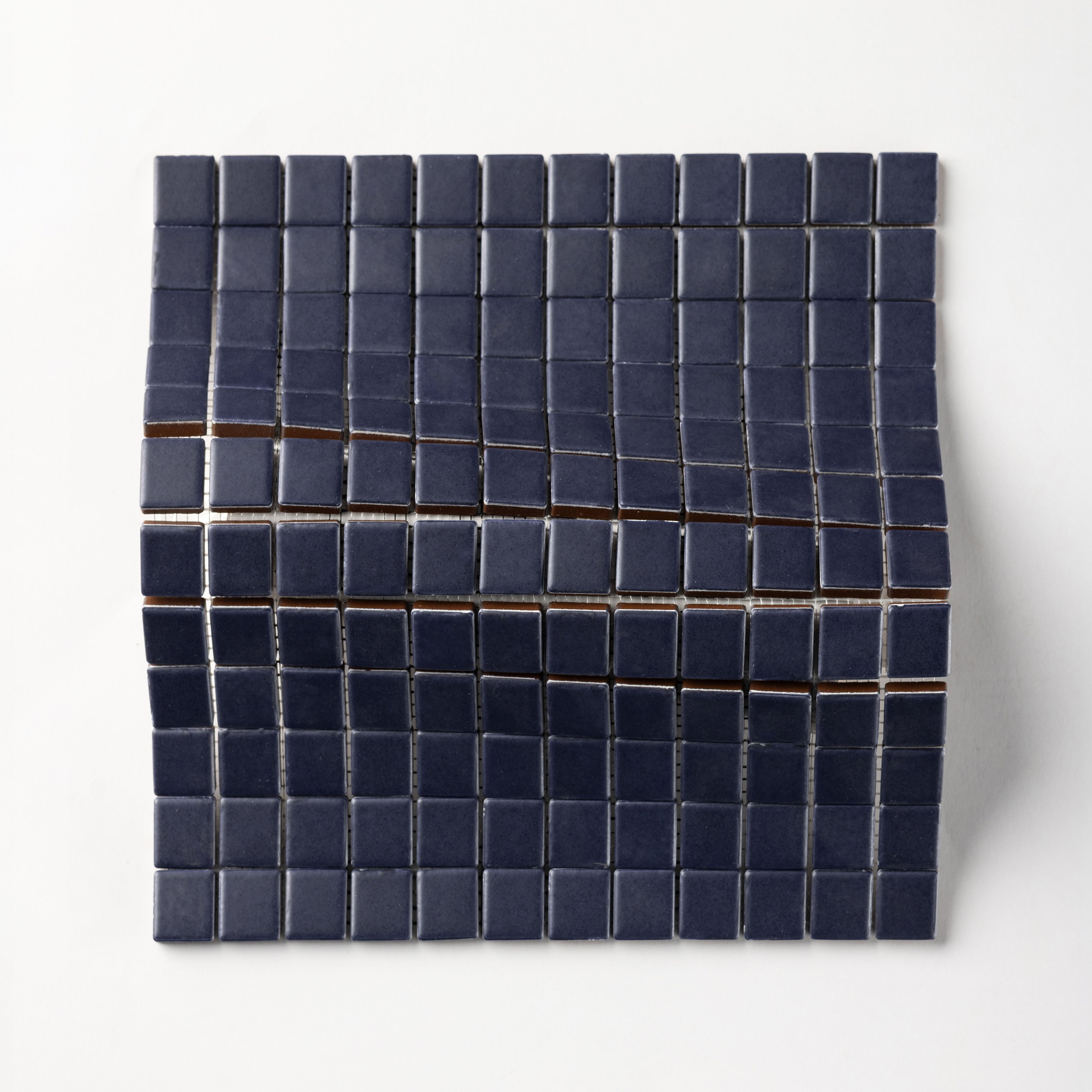 Chroma Grid | Ocean Blue 1x1" Square Matte Mosaic Tile