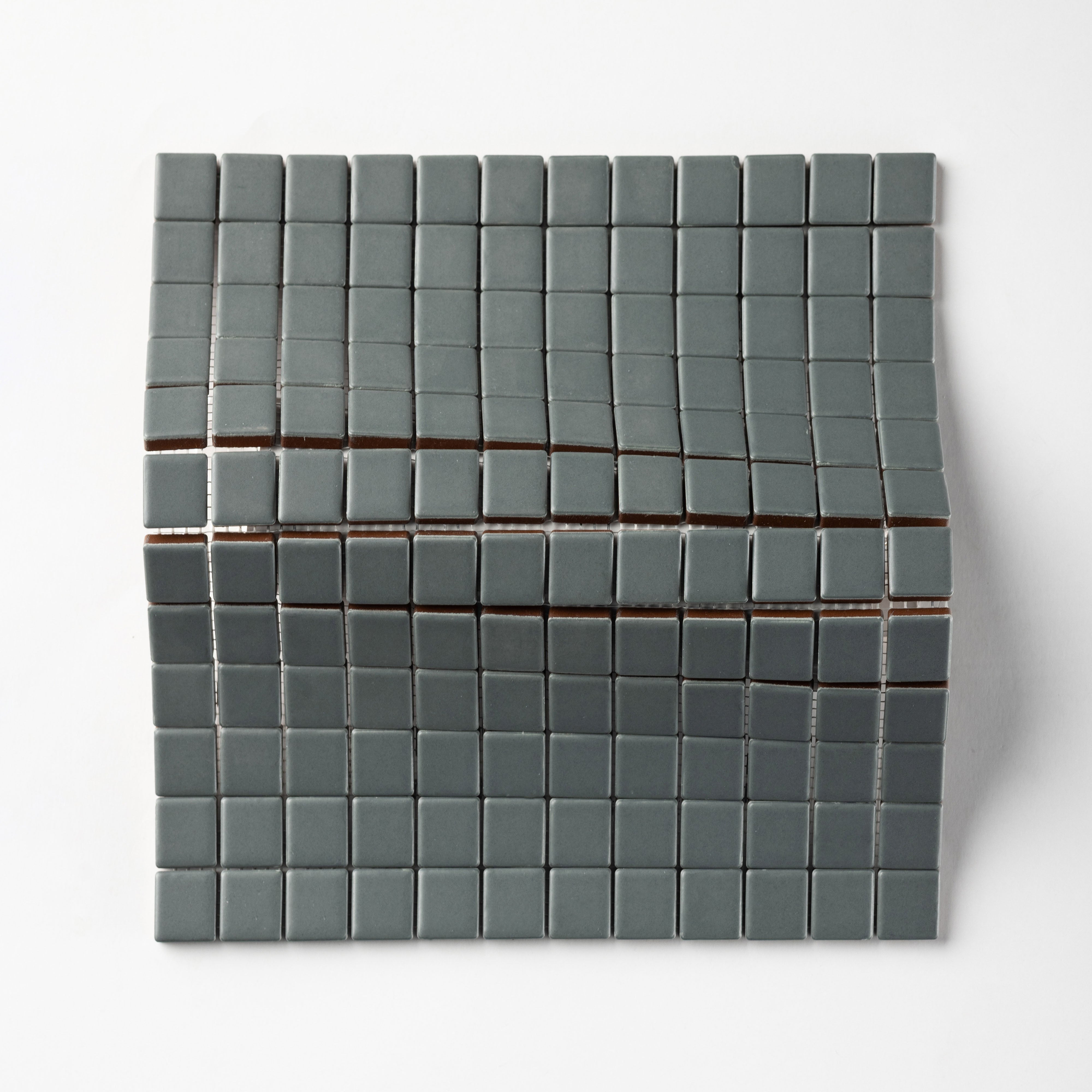 Chroma Grid | Shadow Blue 1x1" Square Matte Mosaic Tile
