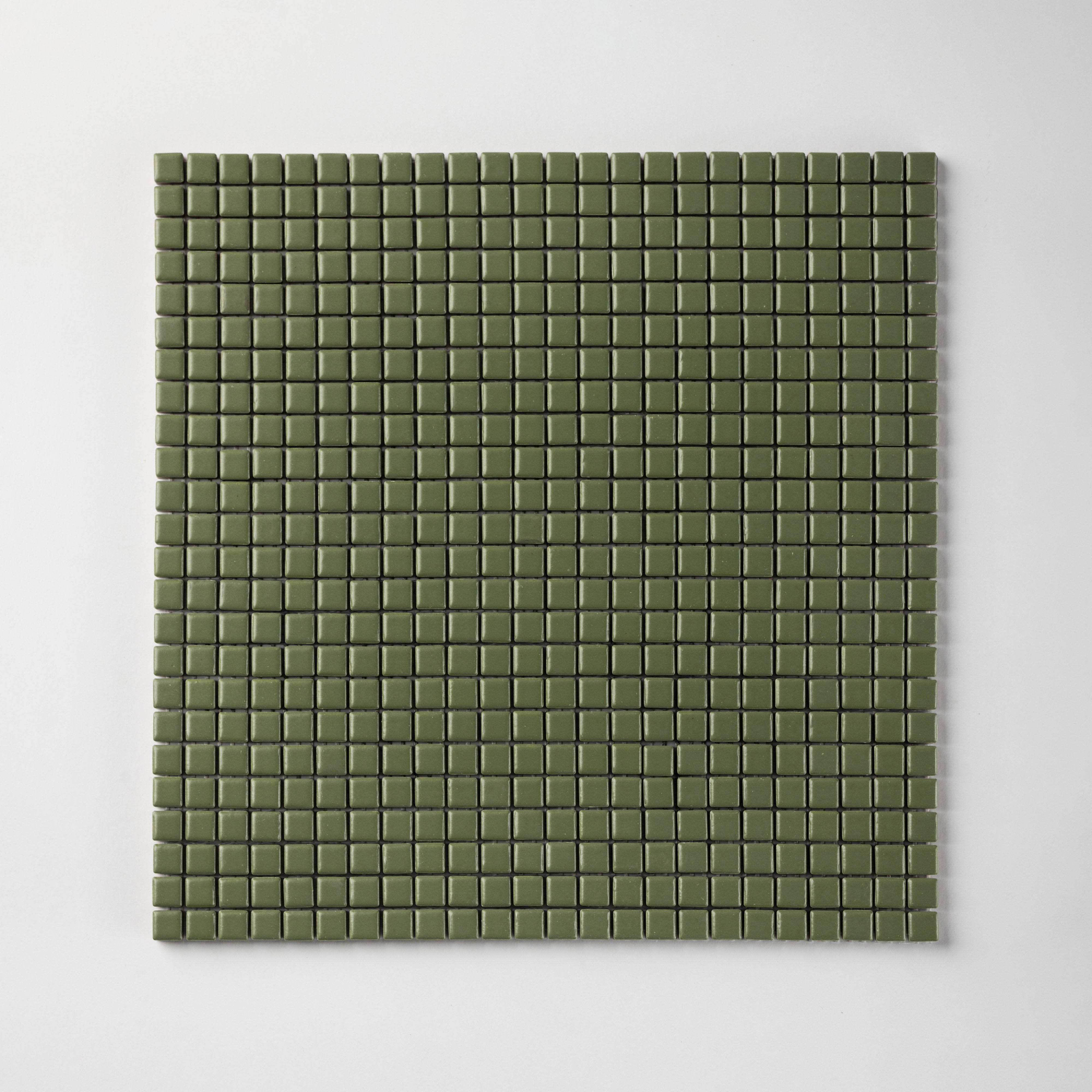 Chroma Pixel | Parsley Green 1/2x1/2" Square Matte Mosaic Tile