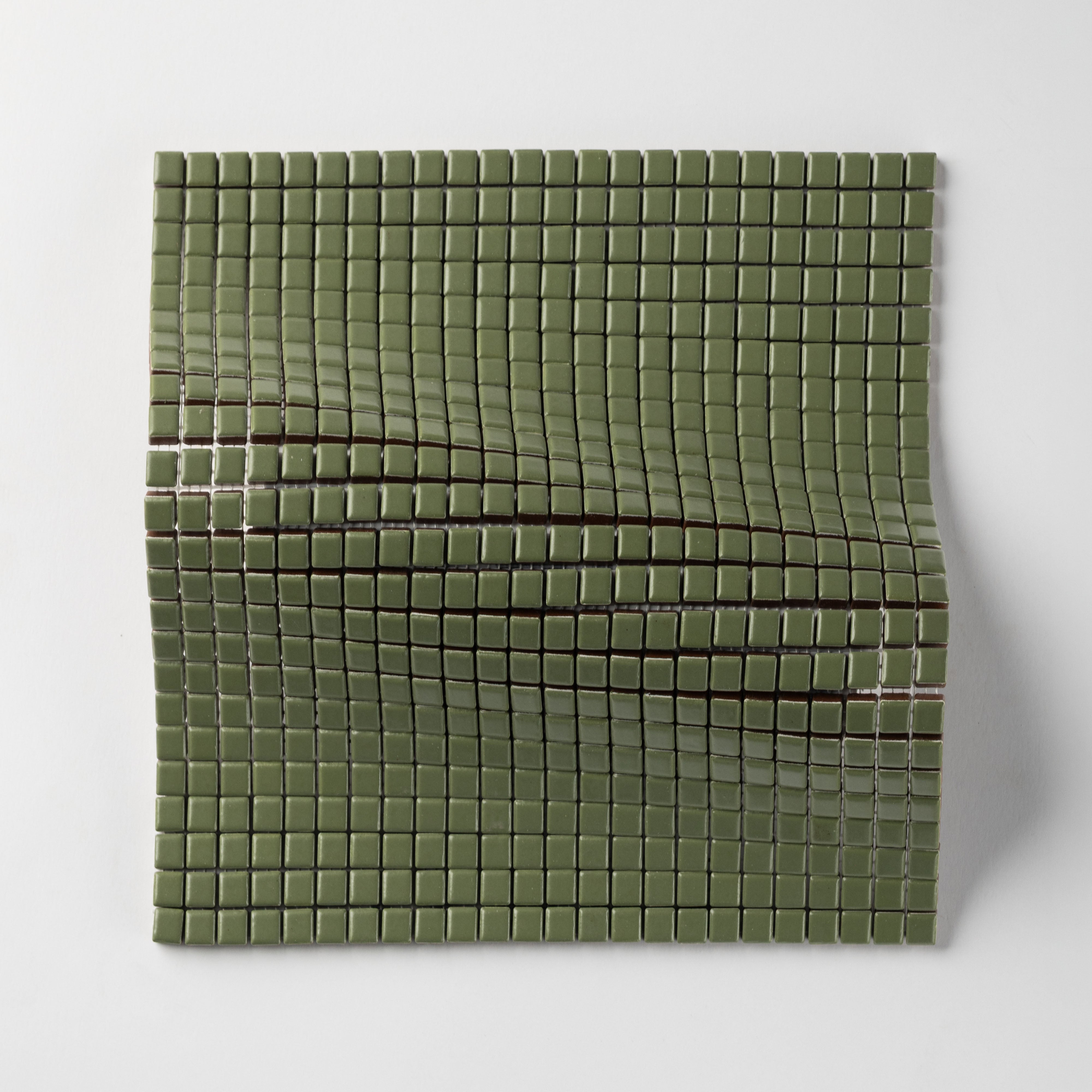 Chroma Pixel | Parsley Green 1/2x1/2" Square Matte Mosaic Tile