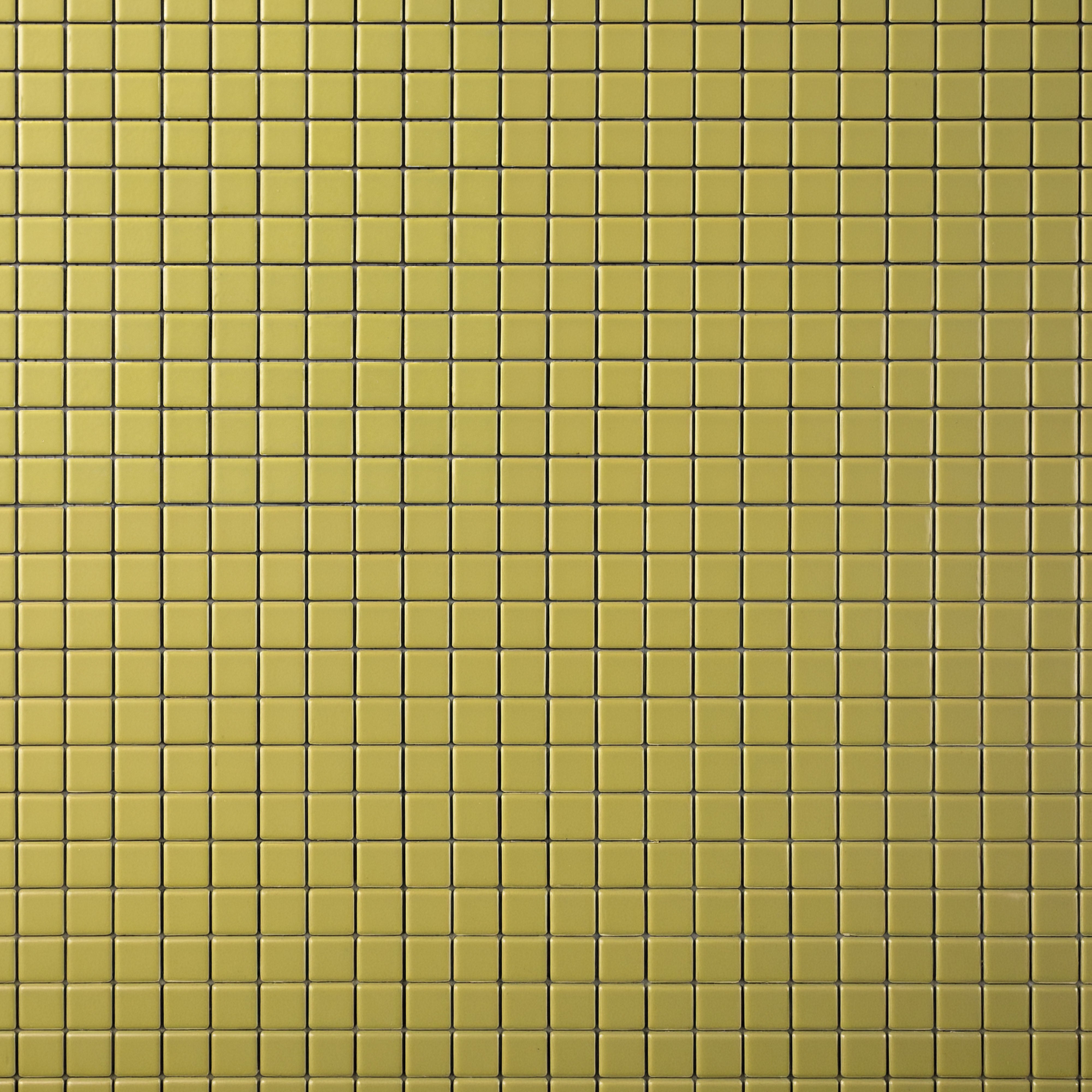 Chroma Grid | Fennel Green 1x1" Square Matte Mosaic Tile