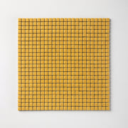 Chroma Pixel | Dijon Yellow 1/2x1/2" Square Matte Mosaic Tile