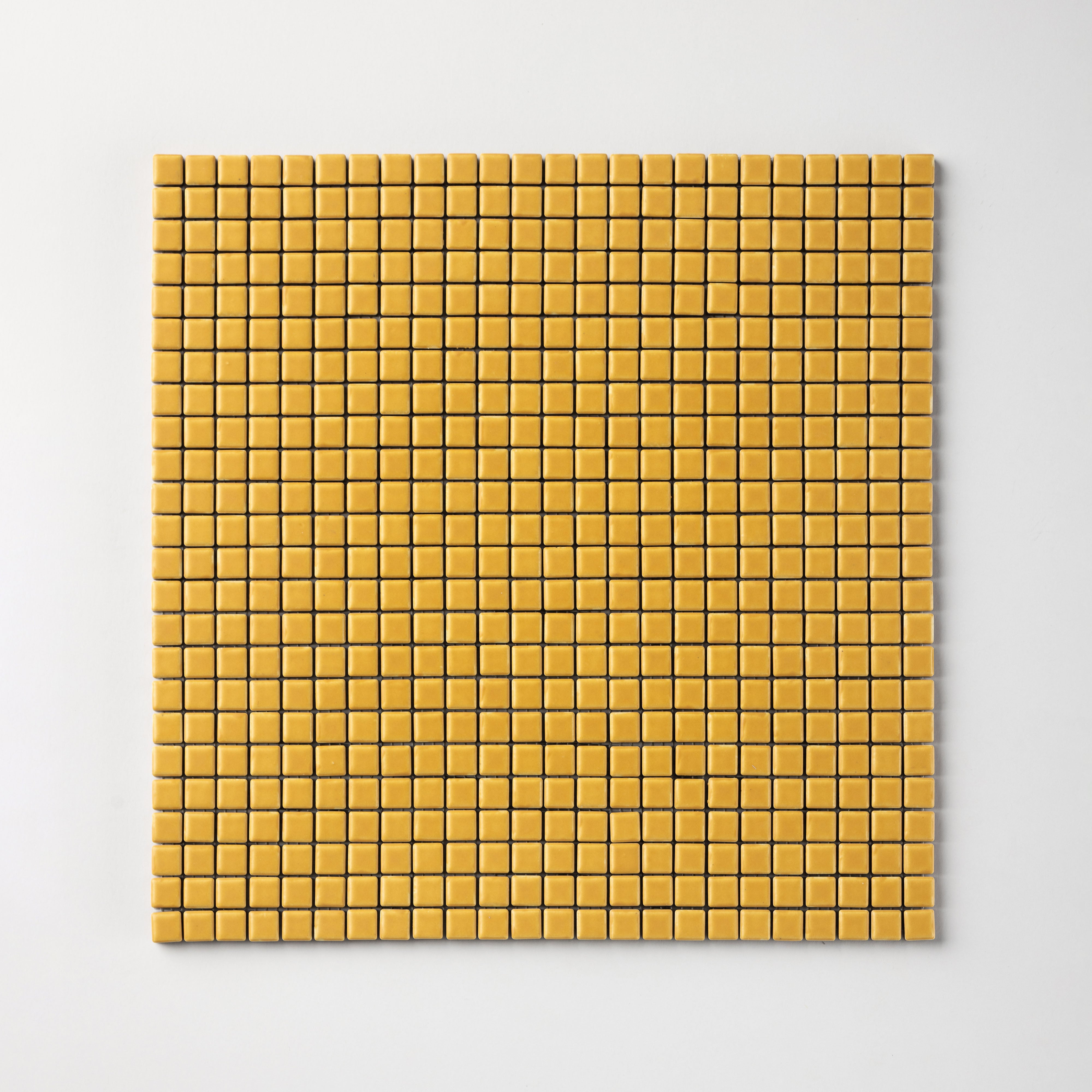 Chroma Pixel | Dijon Yellow 1/2x1/2" Square Matte Mosaic Tile