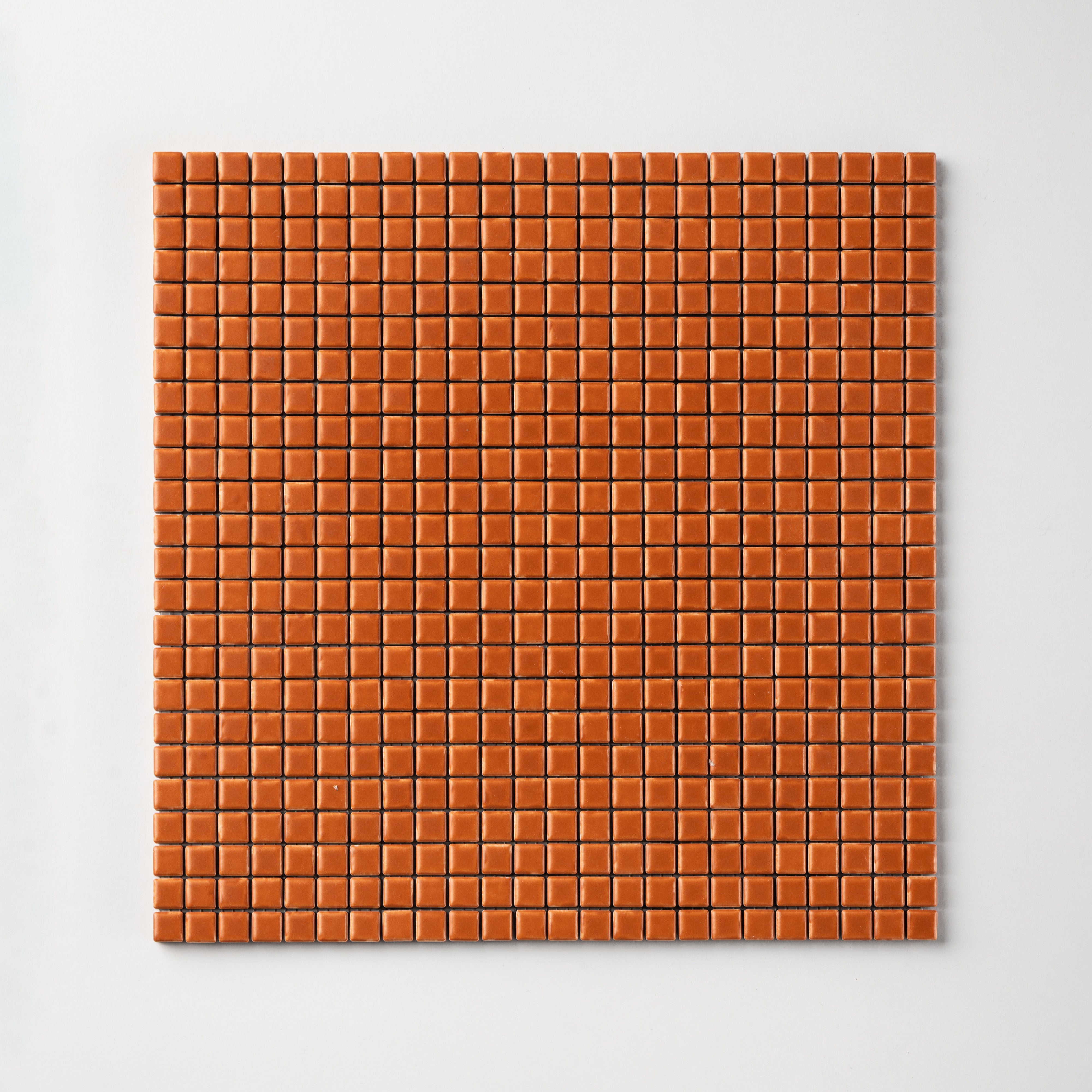 Chroma Pixel | Orange Carrot 1/2x1/2" Square Matte Mosaic Tile