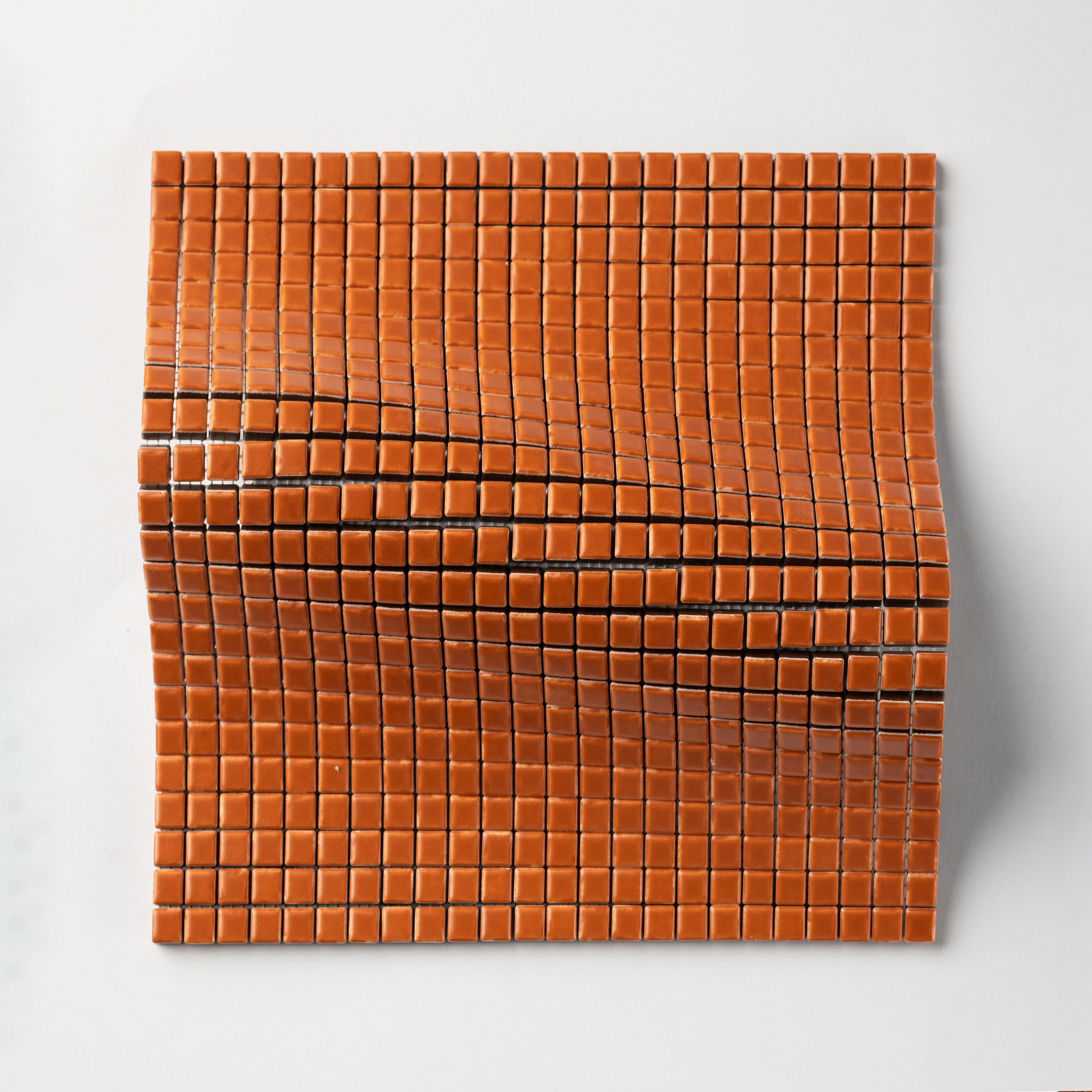 Chroma Pixel | Orange Carrot 1/2x1/2" Square Matte Mosaic Tile