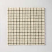 Chroma Pixel | Almond Cream 1/2x1/2" Square Matte Mosaic Tile
