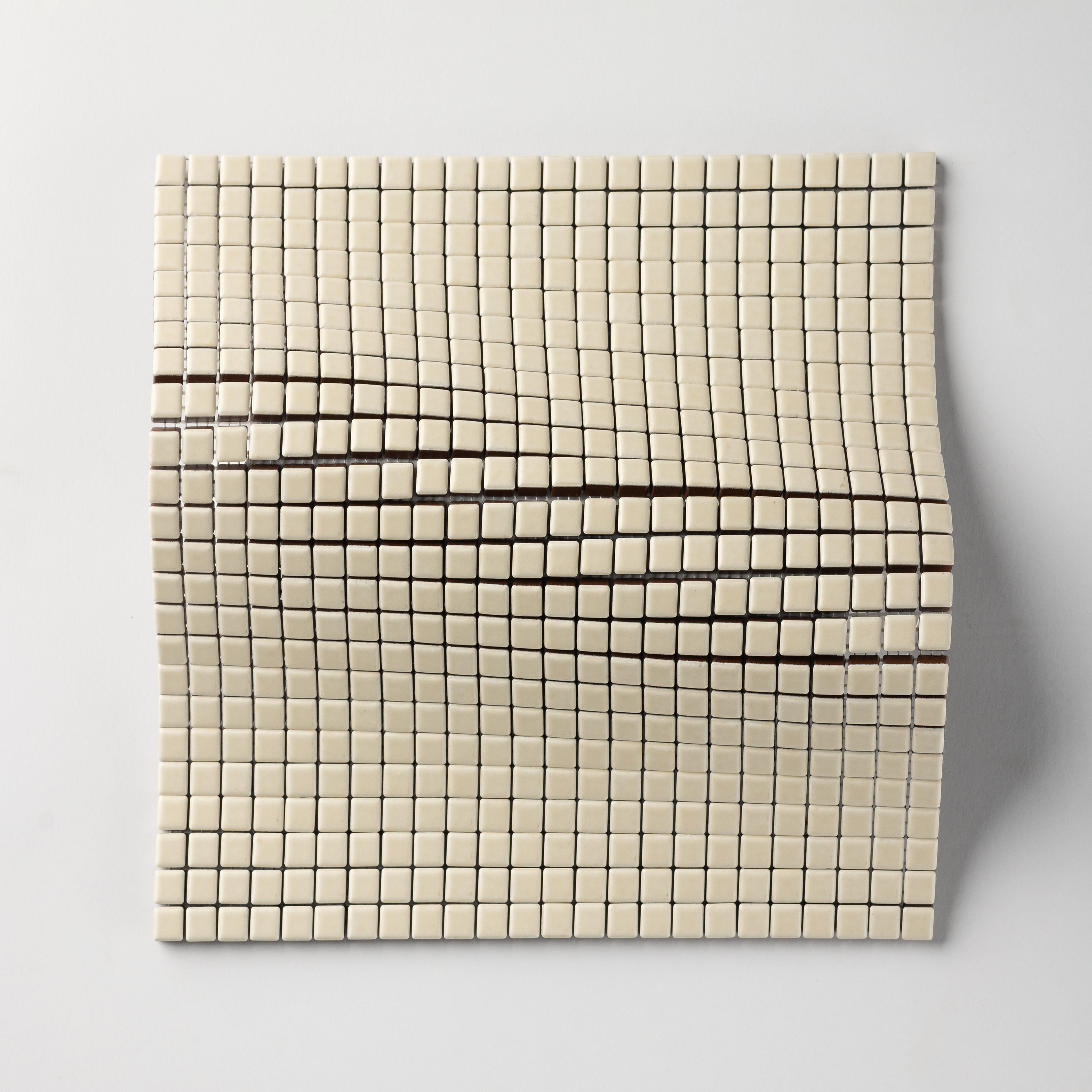 Chroma Pixel | Almond Cream 1/2x1/2" Square Matte Mosaic Tile