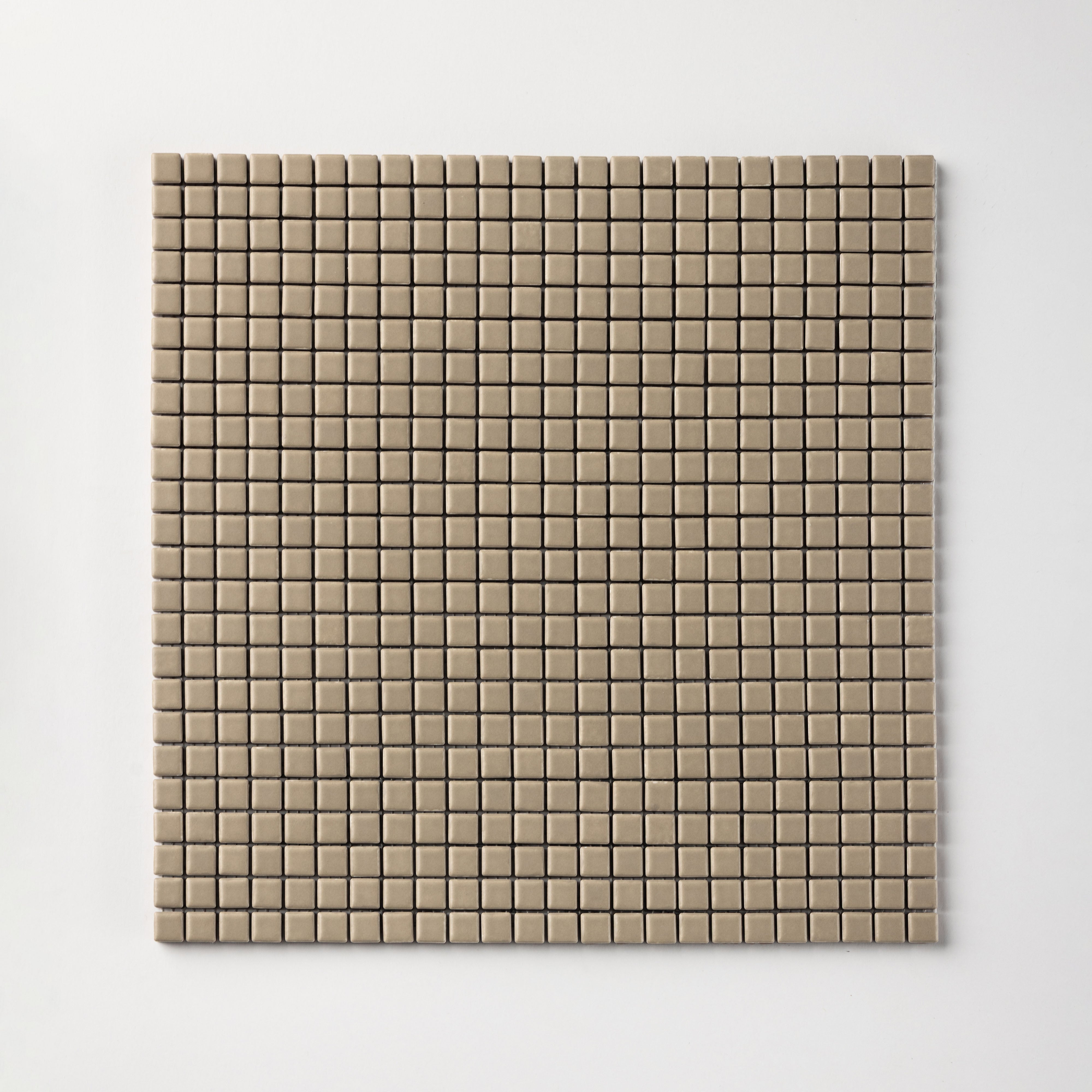 Chroma Pixel | Jute Beige 1/2x1/2" Square Matte Mosaic Tile