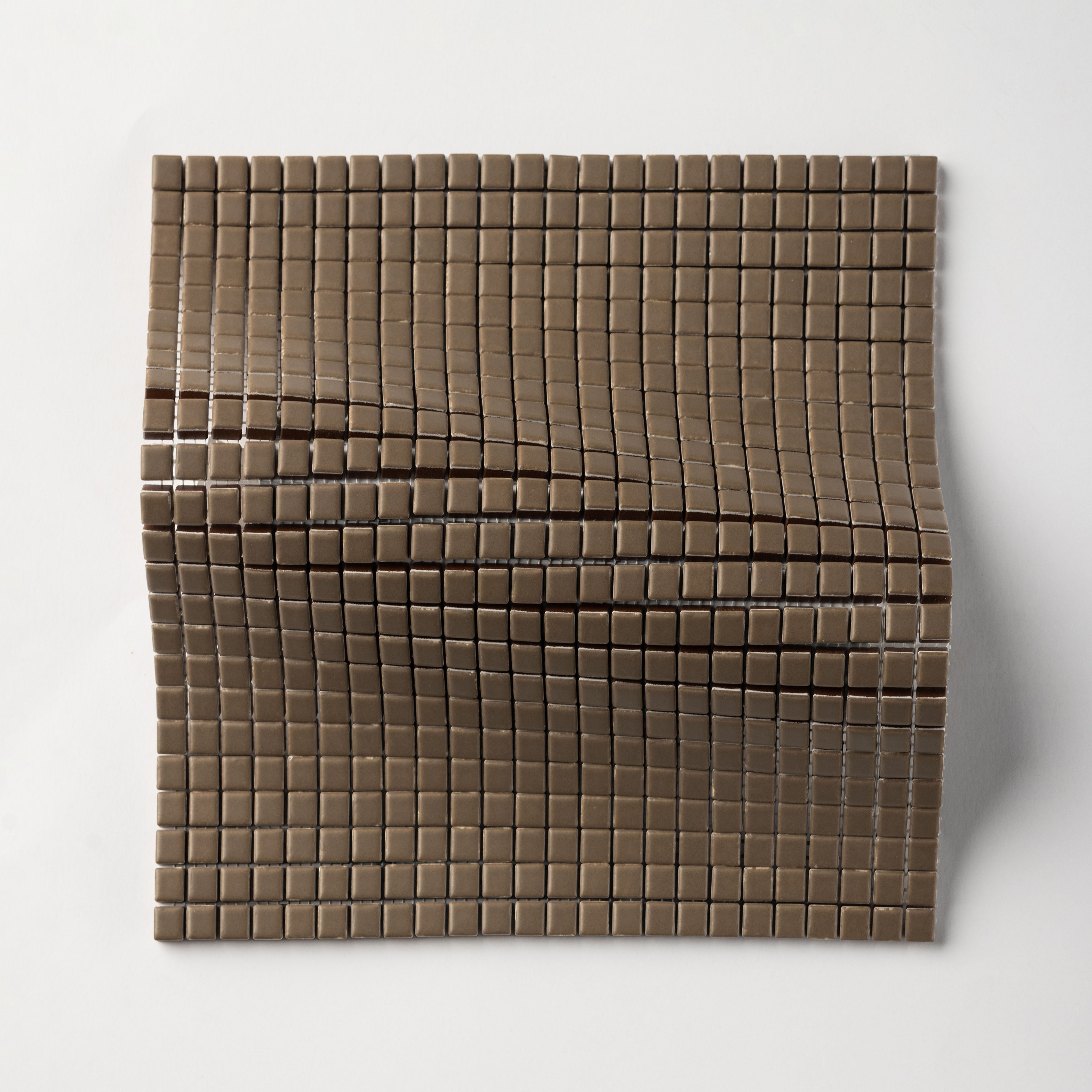 Chroma Pixel | Woodland Taupe 1/2x1/2" Square Matte Mosaic Tile