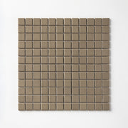 Chroma Grid | Woodland Taupe 1x1" Square Matte Mosaic Tile