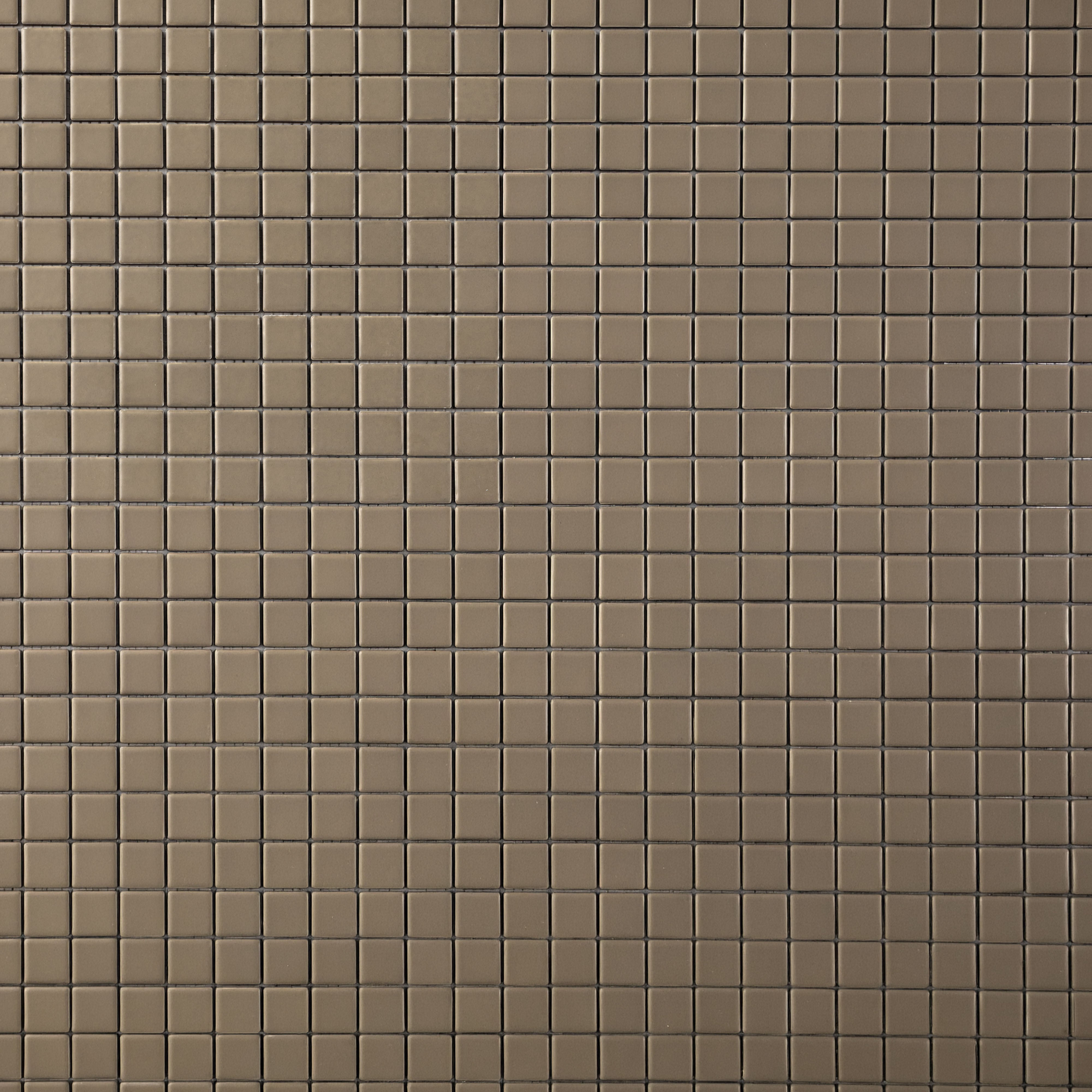 Chroma Grid | Woodland Taupe 1x1" Square Matte Mosaic Tile