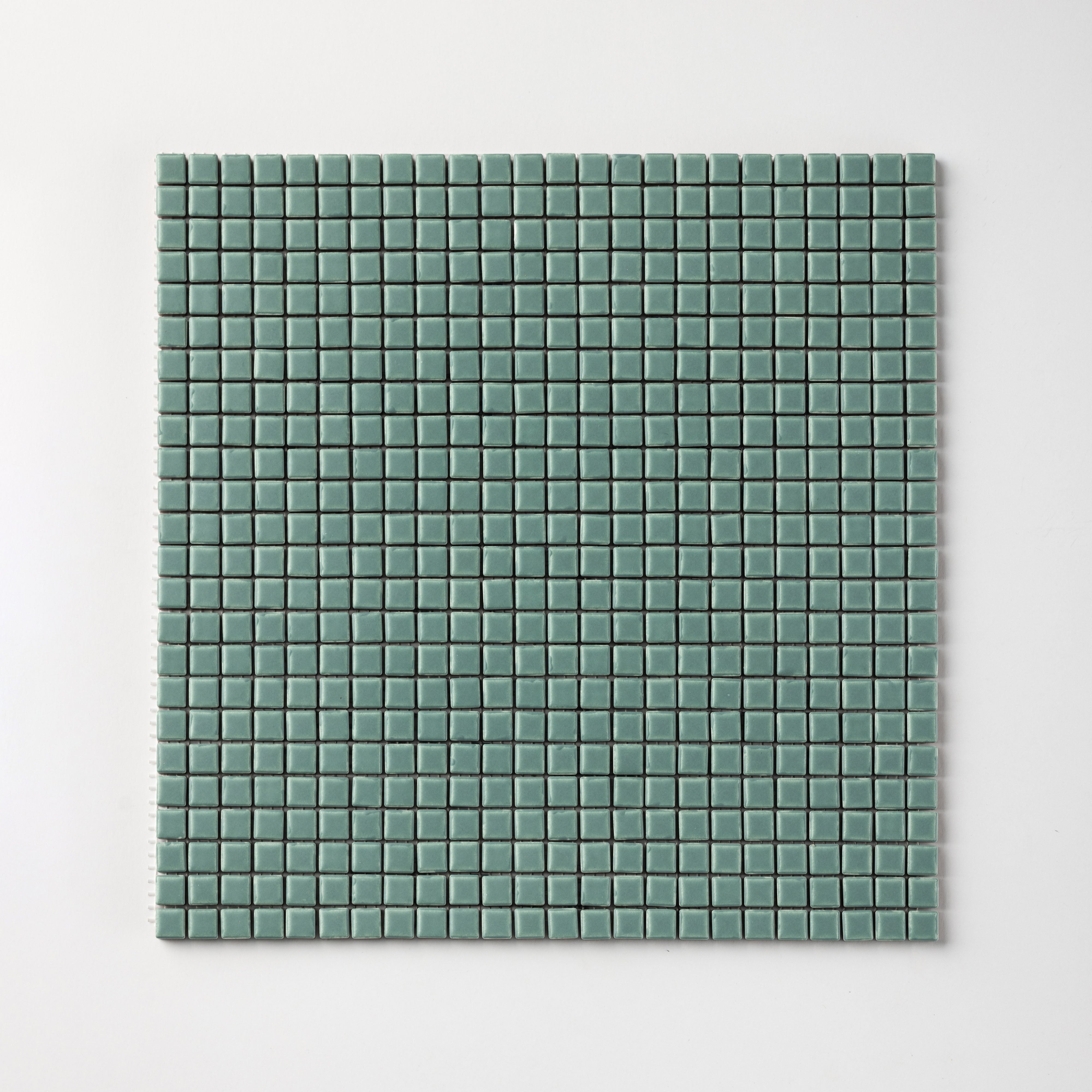 Chroma Pixel | Spearmint Blue 1/2x1/2" Square Matte Mosaic Tile