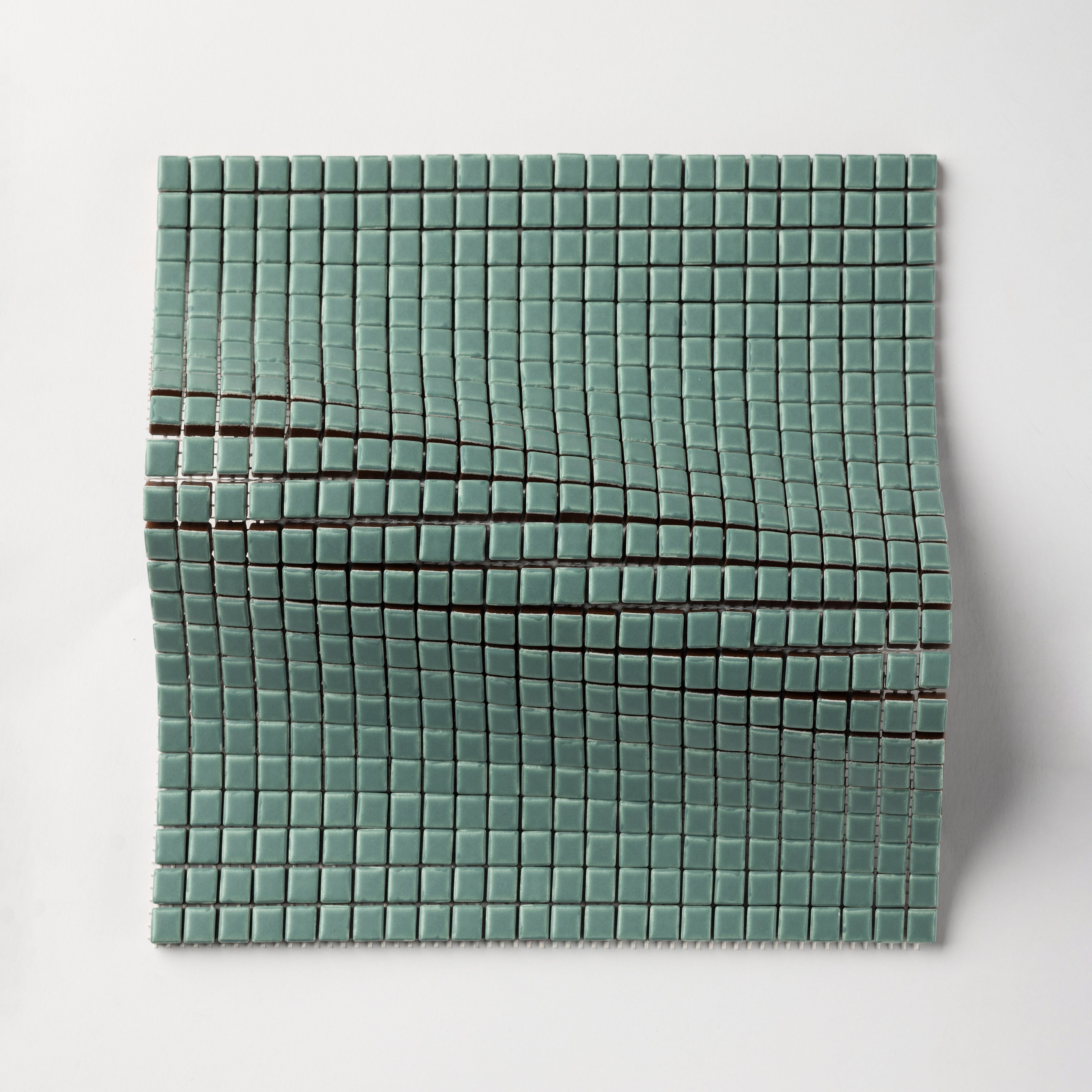 Chroma Pixel | Spearmint Blue 1/2x1/2" Square Matte Mosaic Tile