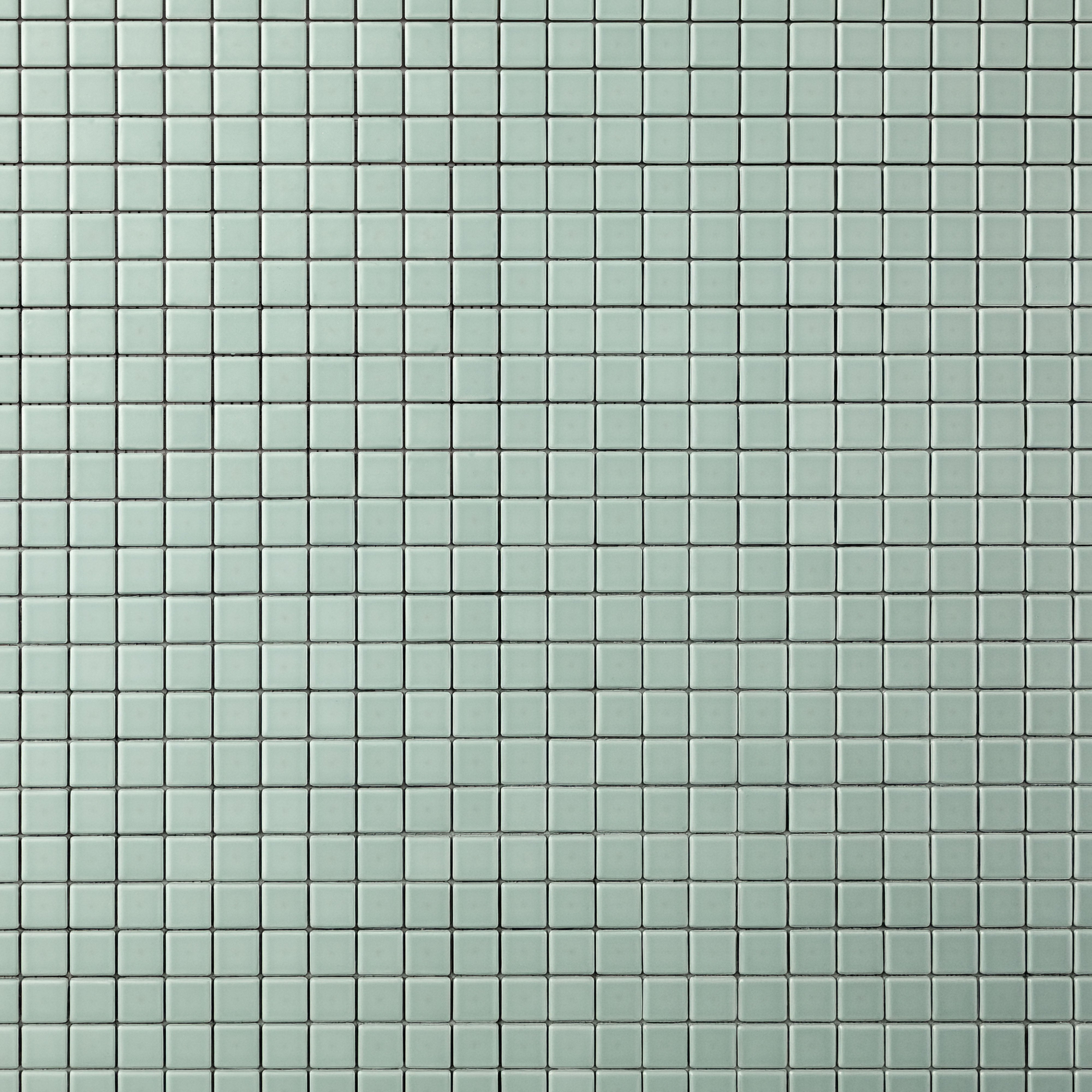 Chroma Grid | Aquamarine 1x1" Square Matte Mosaic Tile