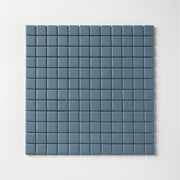Chroma Grid | Soft Denim 1x1" Square Matte Mosaic Tile