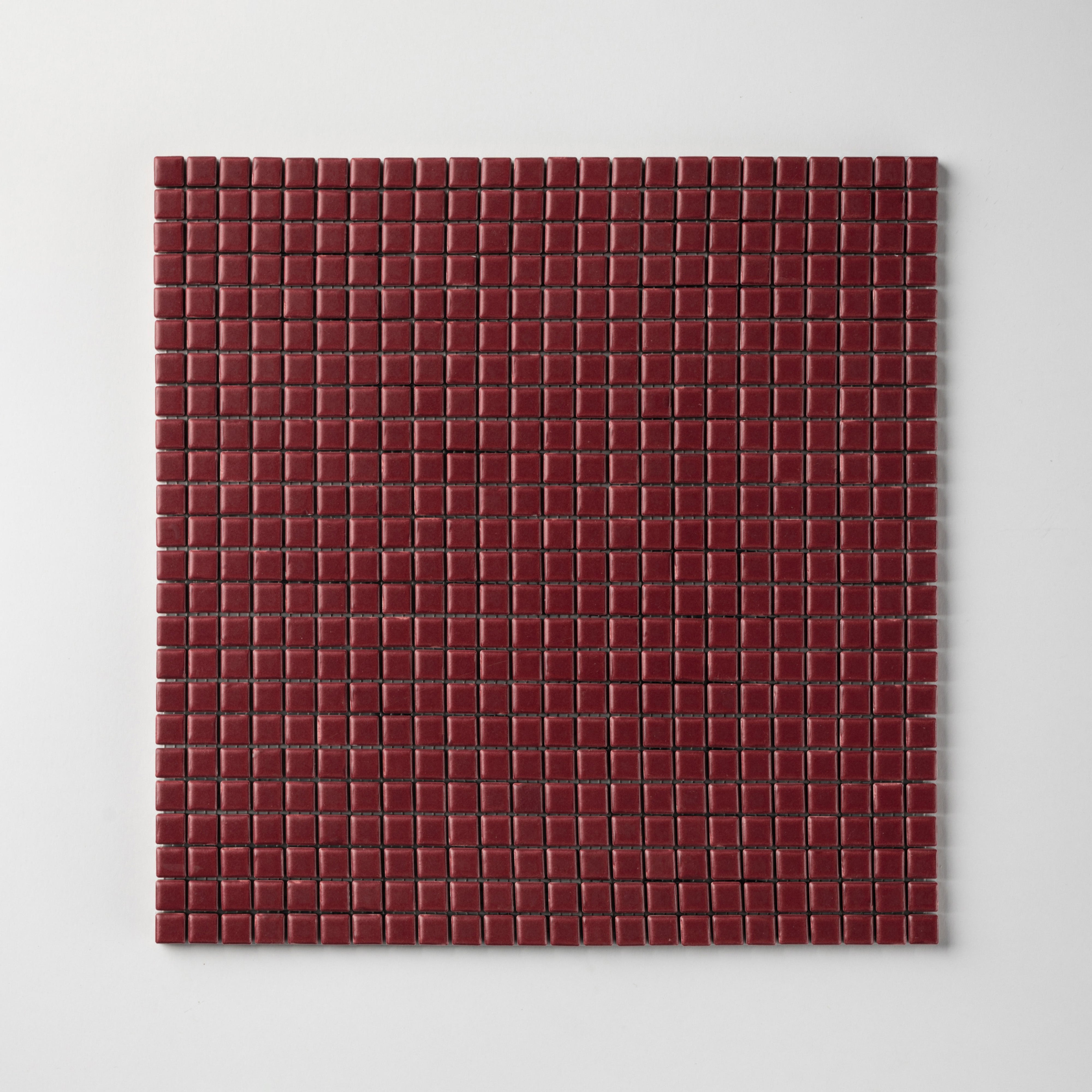 Chroma Pixel | Pomegranate Red 1/2x1/2" Square Matte Mosaic Tile