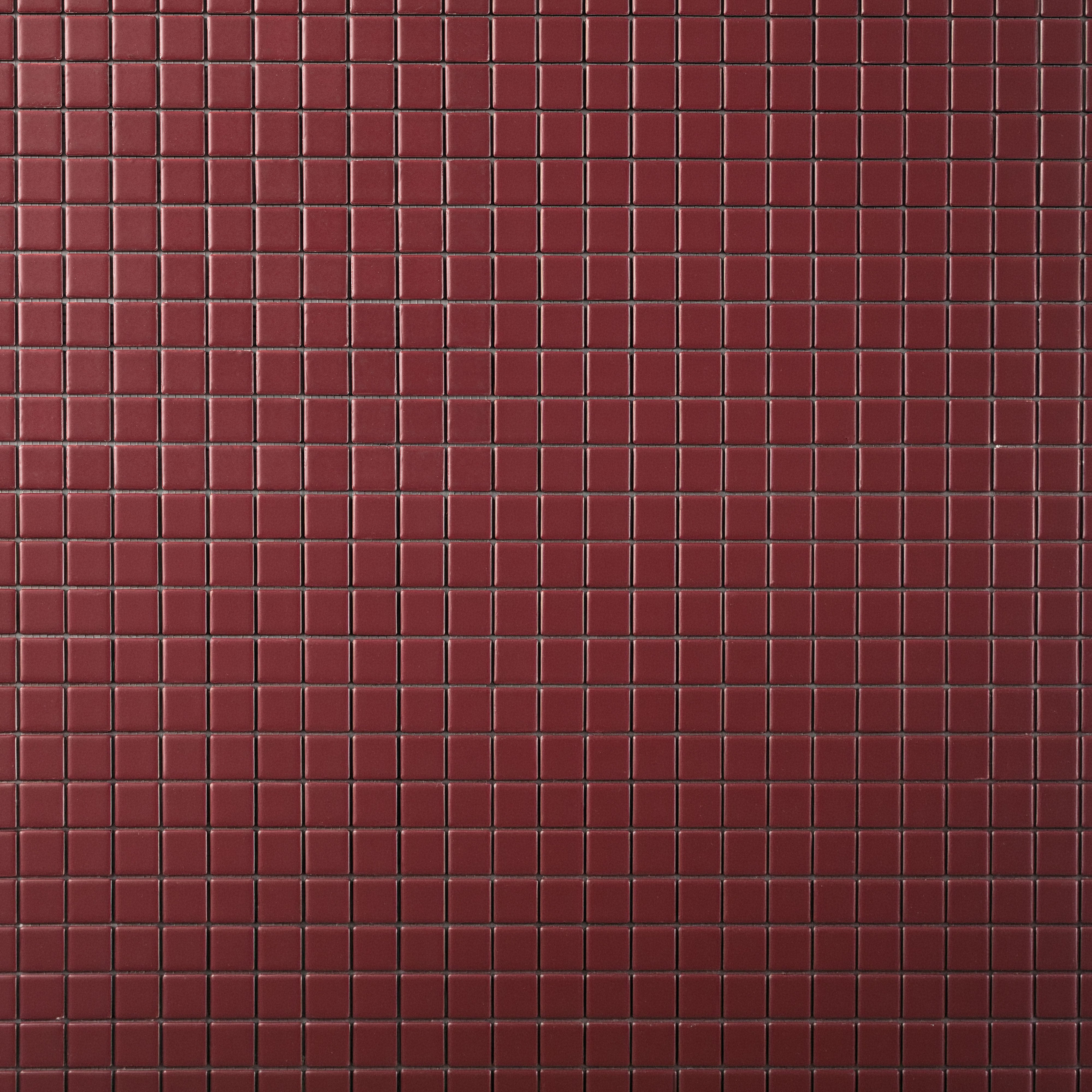 Chroma Grid | Pomegranate Red 1x1" Square Matte Mosaic Tile